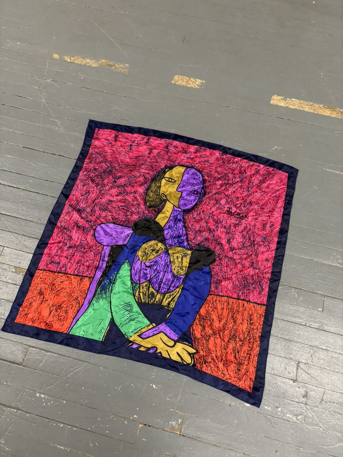 Vintage Vintage Picasso silk scarf Size ONE SIZE - 1 Thumbnail
