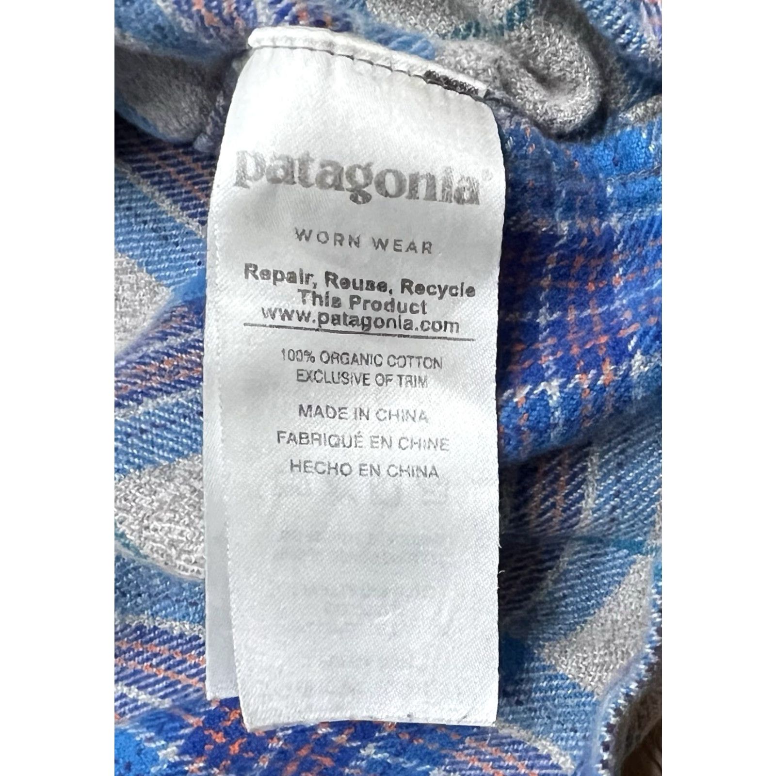 Patagonia Patagonia Shirt Men M Plaid Flannel Organic Cotton Gray Teal 53947 Button-Up Size US M / EU 48-50 / 2 - 6 Thumbnail