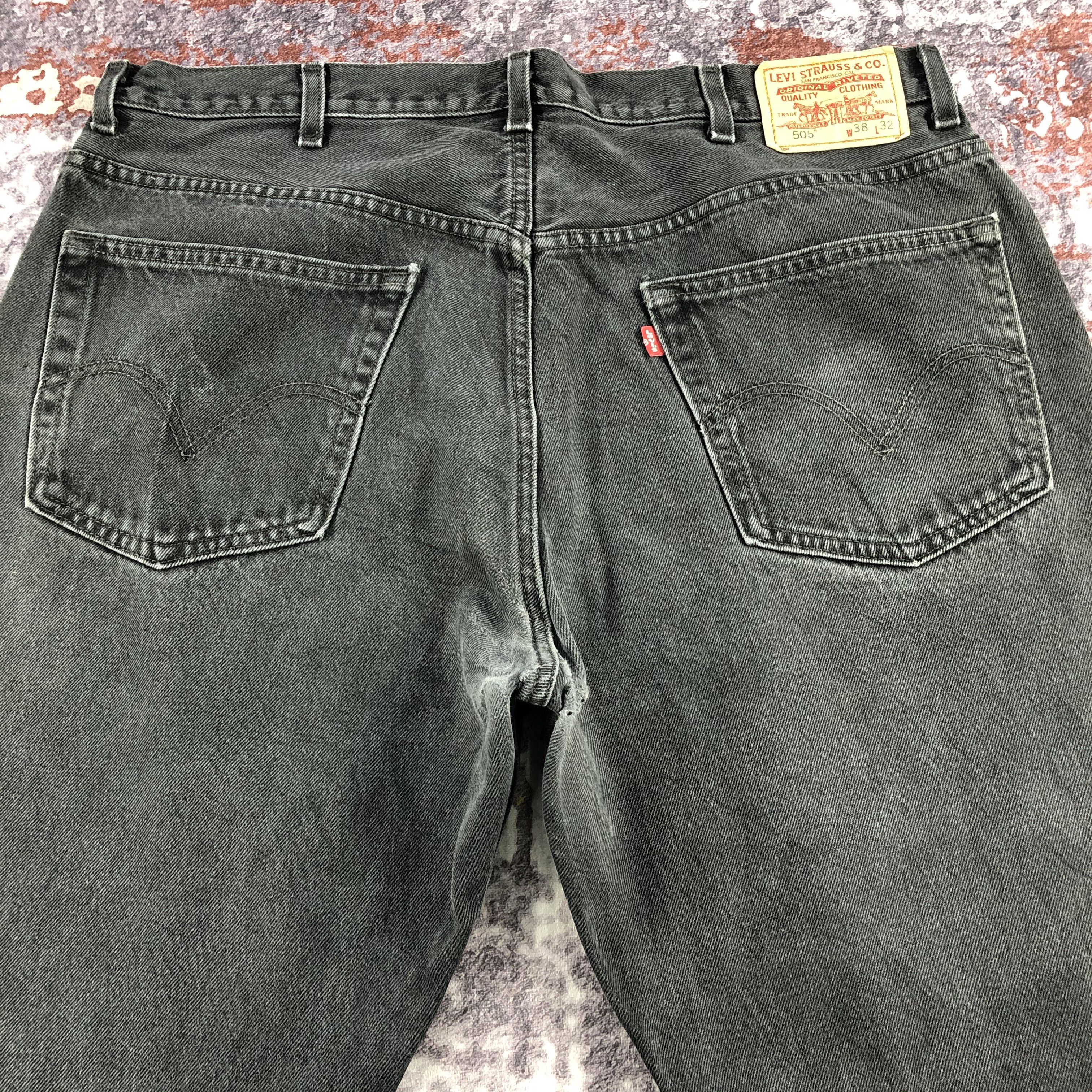 Levi's × Vintage Vintage Faded Black Levis 505 Jeans-JM2590 Size US 39 - 5 Thumbnail