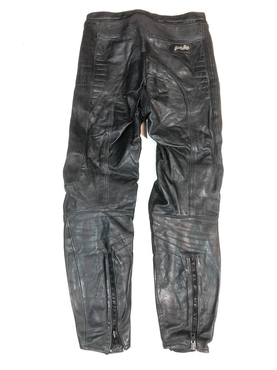 Leather × Vintage Polo Racing Moto Biker Leather Pants Vintage Size US 29 - 6 Thumbnail