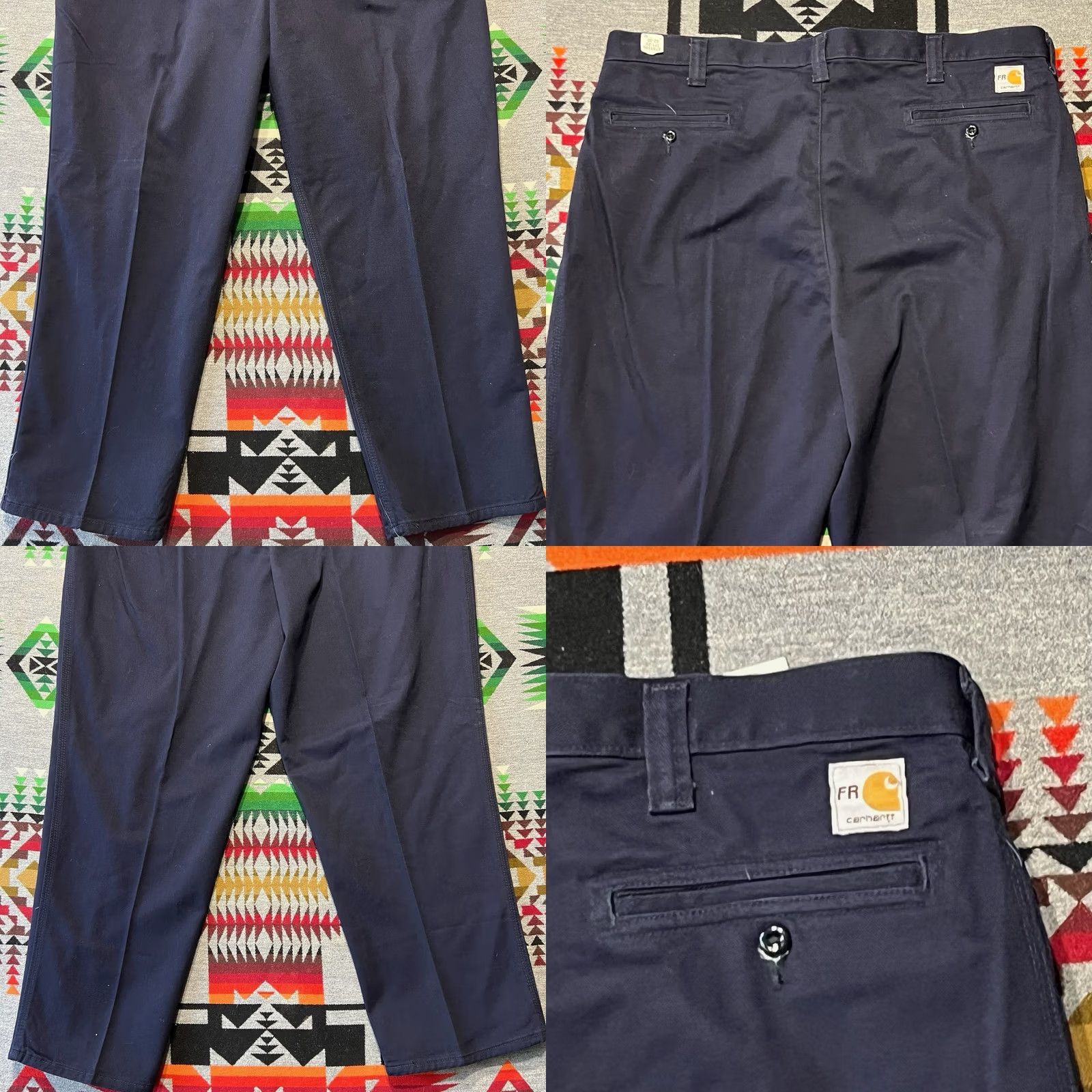 Carhartt Carhartt Pants Mens 42x30 Navy Flame Resistant Workwear B9 Size US 42 / EU 58 - 8 Thumbnail