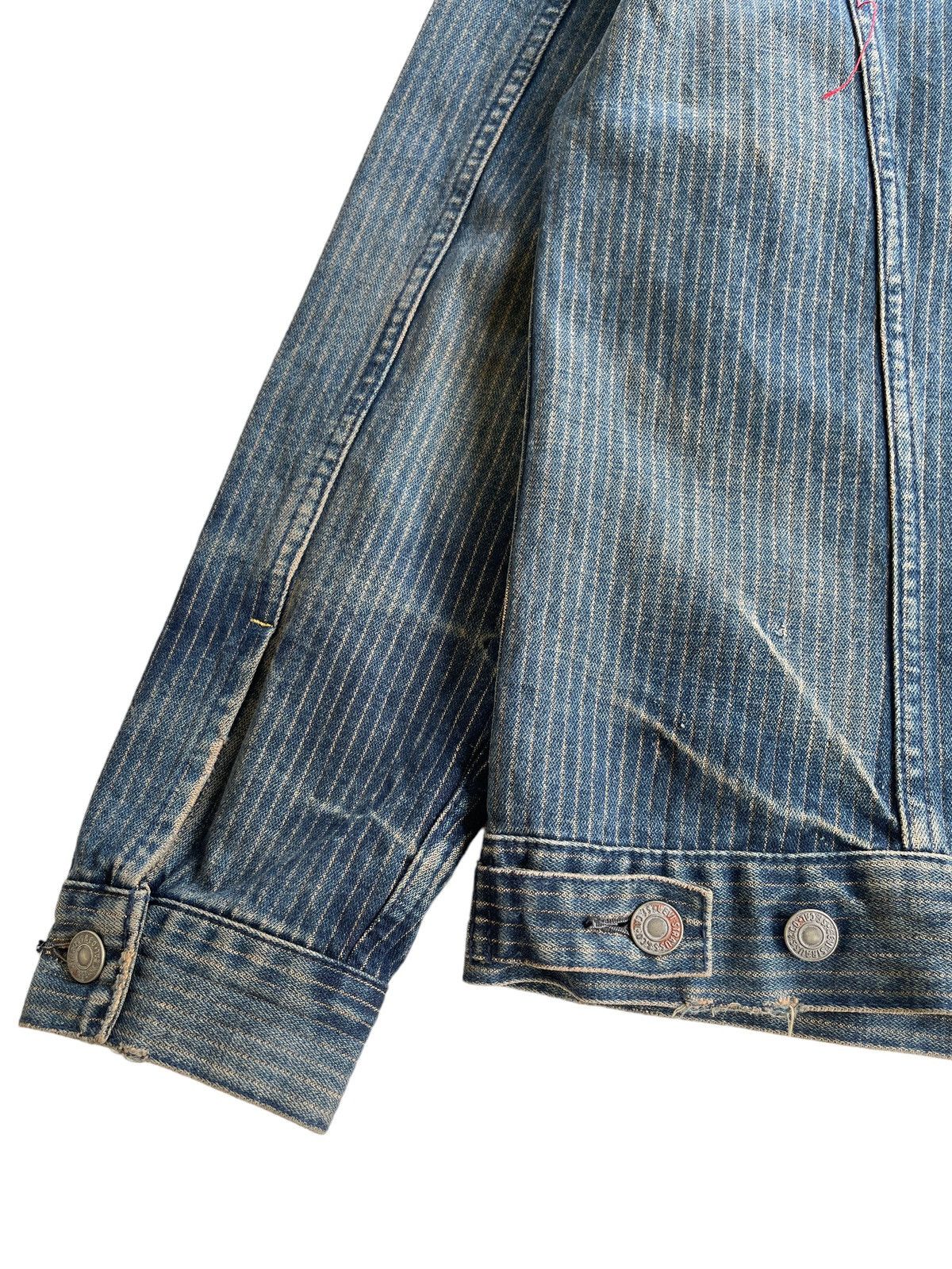Levi's Vintage Clothing Levis Redloop Hickory Stripe Denim Jacket Size US M / EU 48-50 / 2 - 9 Thumbnail