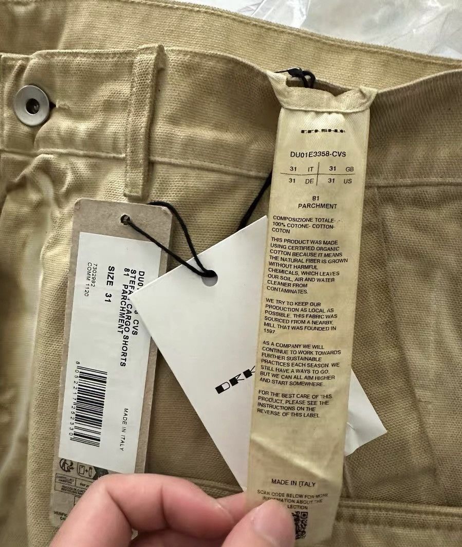 Rick Owens Rick Owens Drkshdw Stefan Cargo Shorts Size US 31 - 3 Thumbnail