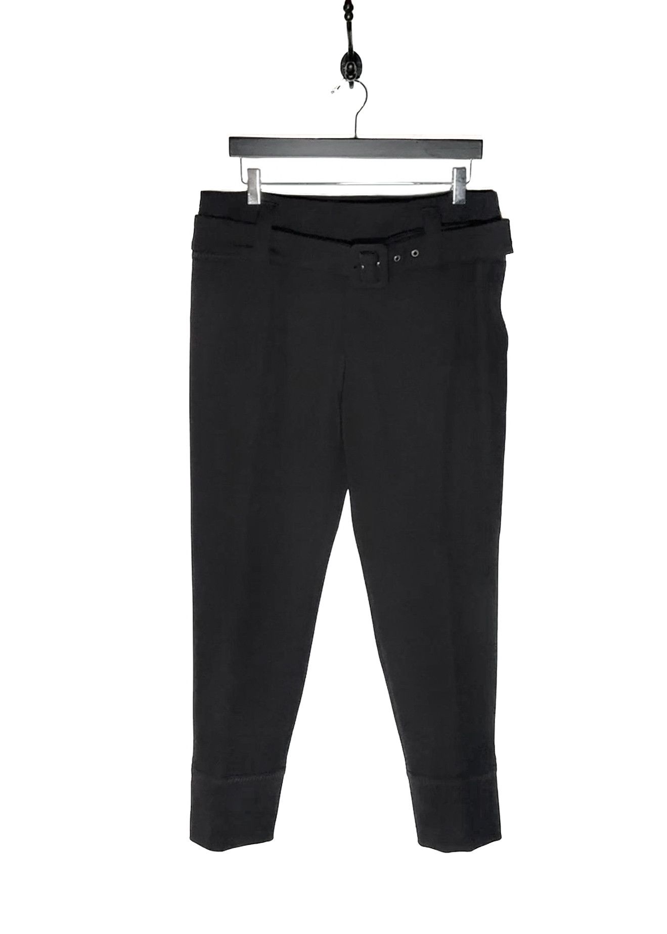Prada Prada 2018 Black Belted Trousers Size 32" / US 10 / IT 46 - 1 Thumbnail