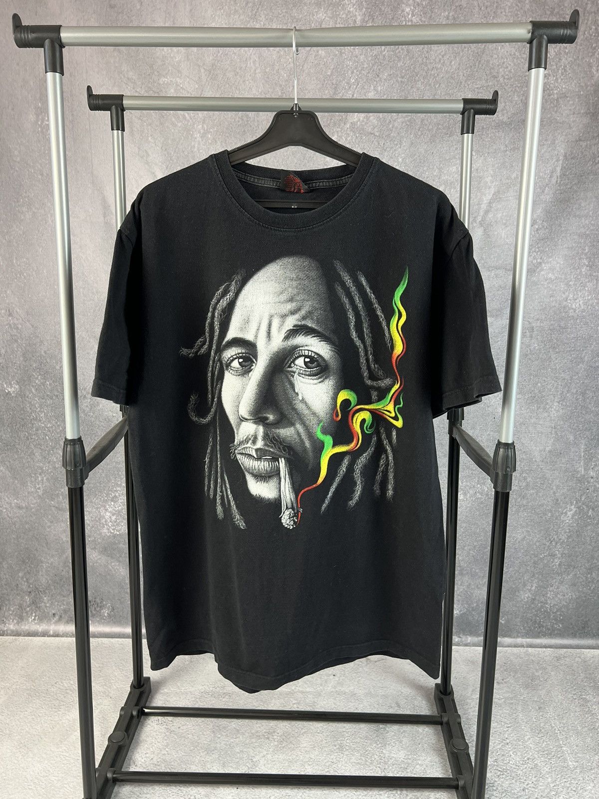 Band Tees × Bob Marley × Vintage Vintage Bob Marley overprinted merchandise T-shirt Size US XL / EU 56 / 4 - 1 Thumbnail