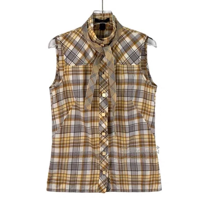 Louis Vuitton Louis Vuitton Colorblock Plaid Sleeveless Shirt. Size US S / EU 44-46 / 1 - 1 Thumbnail