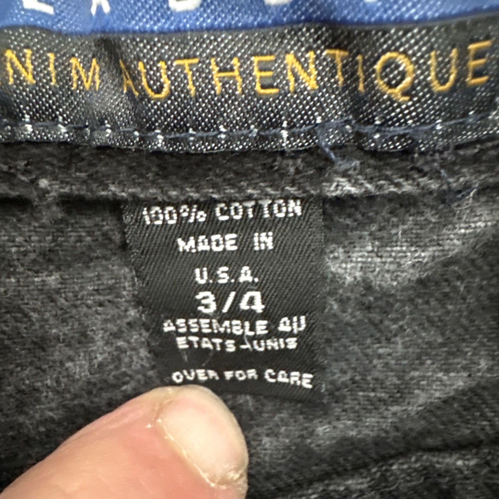 Express VINTAGE Express Blues Jeans 3/4 Tapered Women Juniors 80s 90s Grunge Rockabilly Black 100% Cotton Style: Tapered Size 26" / US 2 / IT 38 - 6 Thumbnail