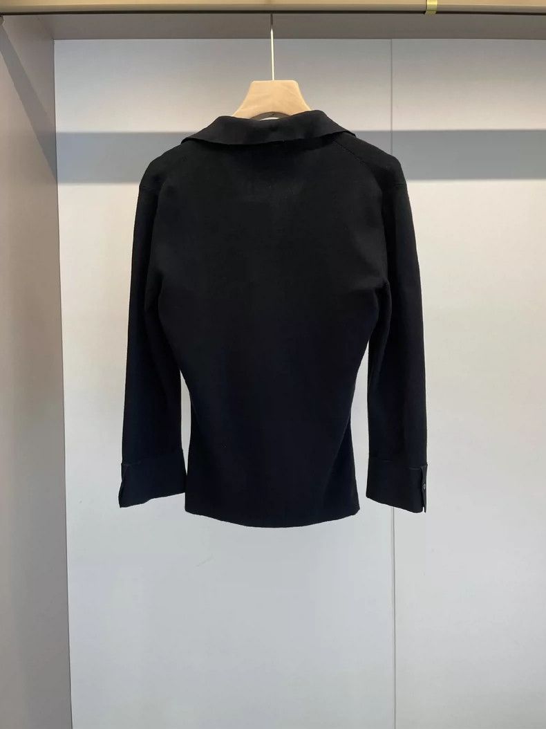 Loro Piana LORO PIANA Black cashmere blend sweater Size L / US 10 / IT 46 - 2 Thumbnail