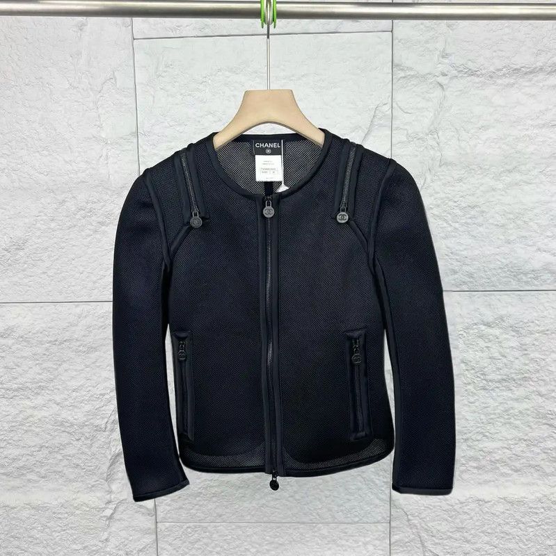 Chanel Chanel Women’s Black Cotton Jacket 0089 Size ONE SIZE - 1 Thumbnail