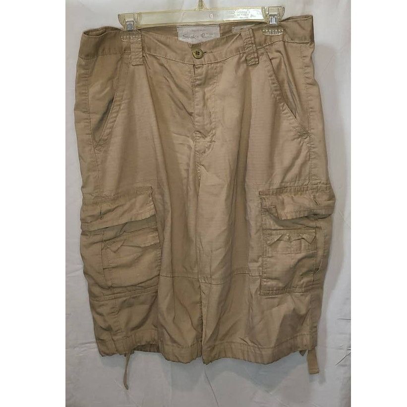 Smoke Rise Tan Cargo Shorts Size 34 by Smoke Rise Size US 34 / EU 50 - 1 Thumbnail