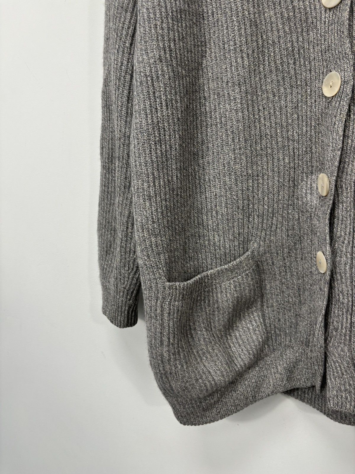 Malo MALO Women's Luxury Pocket Knit Cashmere Cardigan Sweater Size L / US 10 / IT 46 - 4 Thumbnail