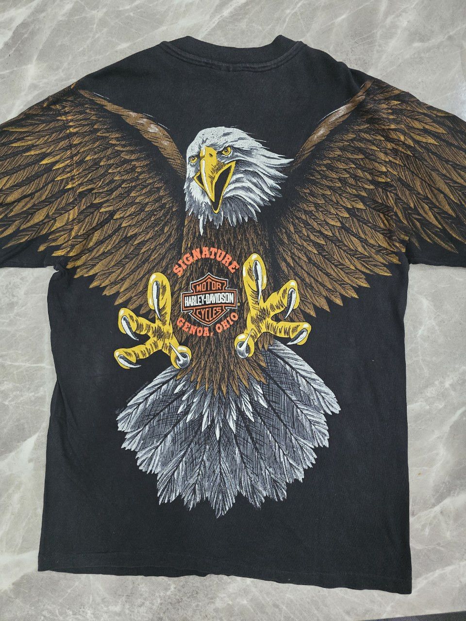 Harley Davidson × Vintage Vintage 90s Harley Davidson OVP big Eagle tees Size M Size US M / EU 48-50 / 2 - 2 Thumbnail