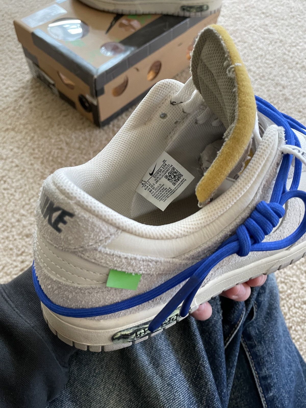 Nike × Off-White Off white x nike dunk low lot 32 of 50 Size US 8.5 / EU 41-42 - 7 Thumbnail