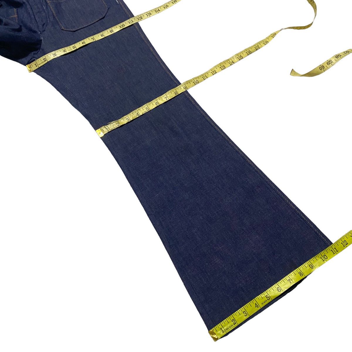 Sears Vintage 60s Sears Kings Road Denim Super Flare Jeans Size US 31 - 19 Thumbnail