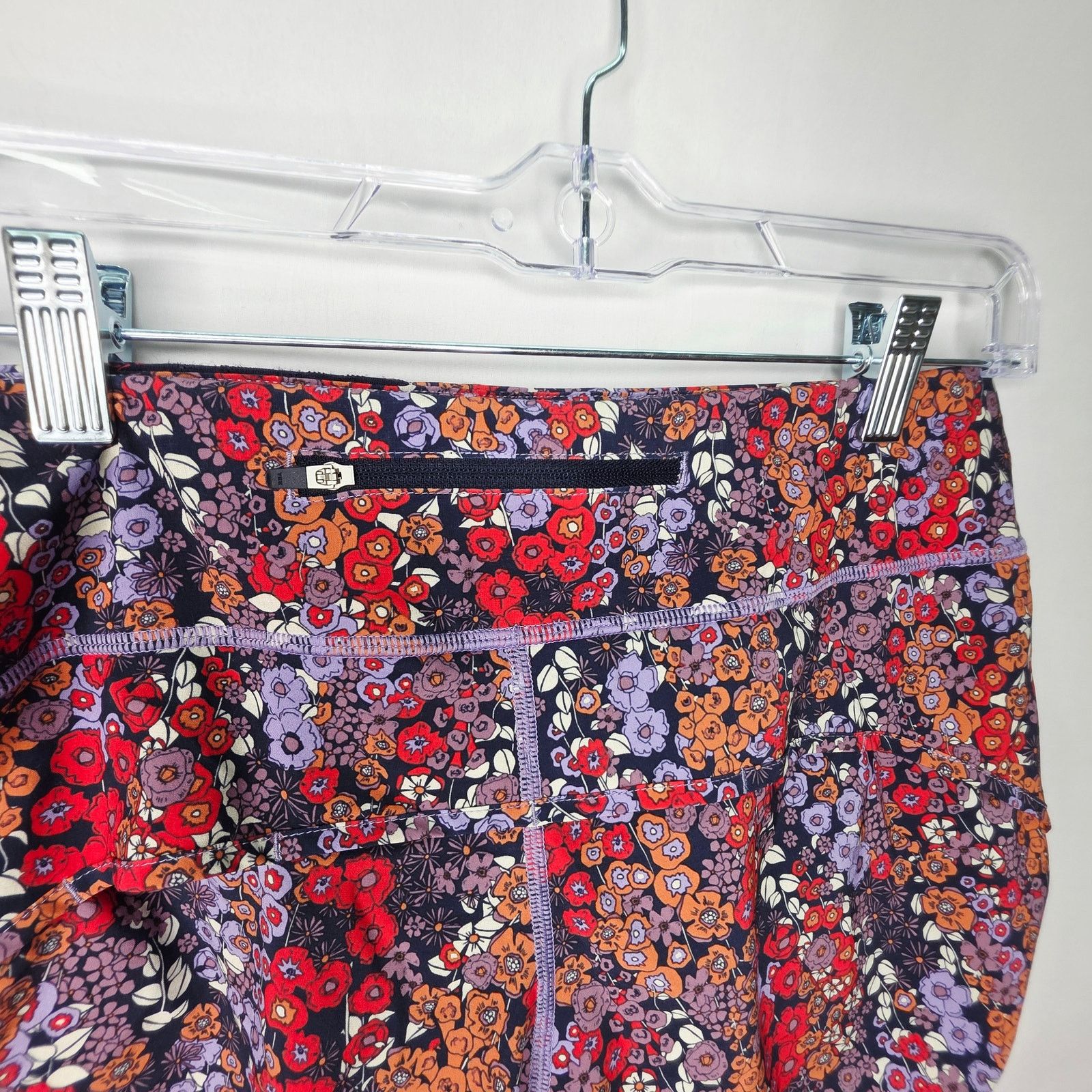 Other Smartwool Active Purple & Red Floral Running Shorts Size 31" - 6 Thumbnail