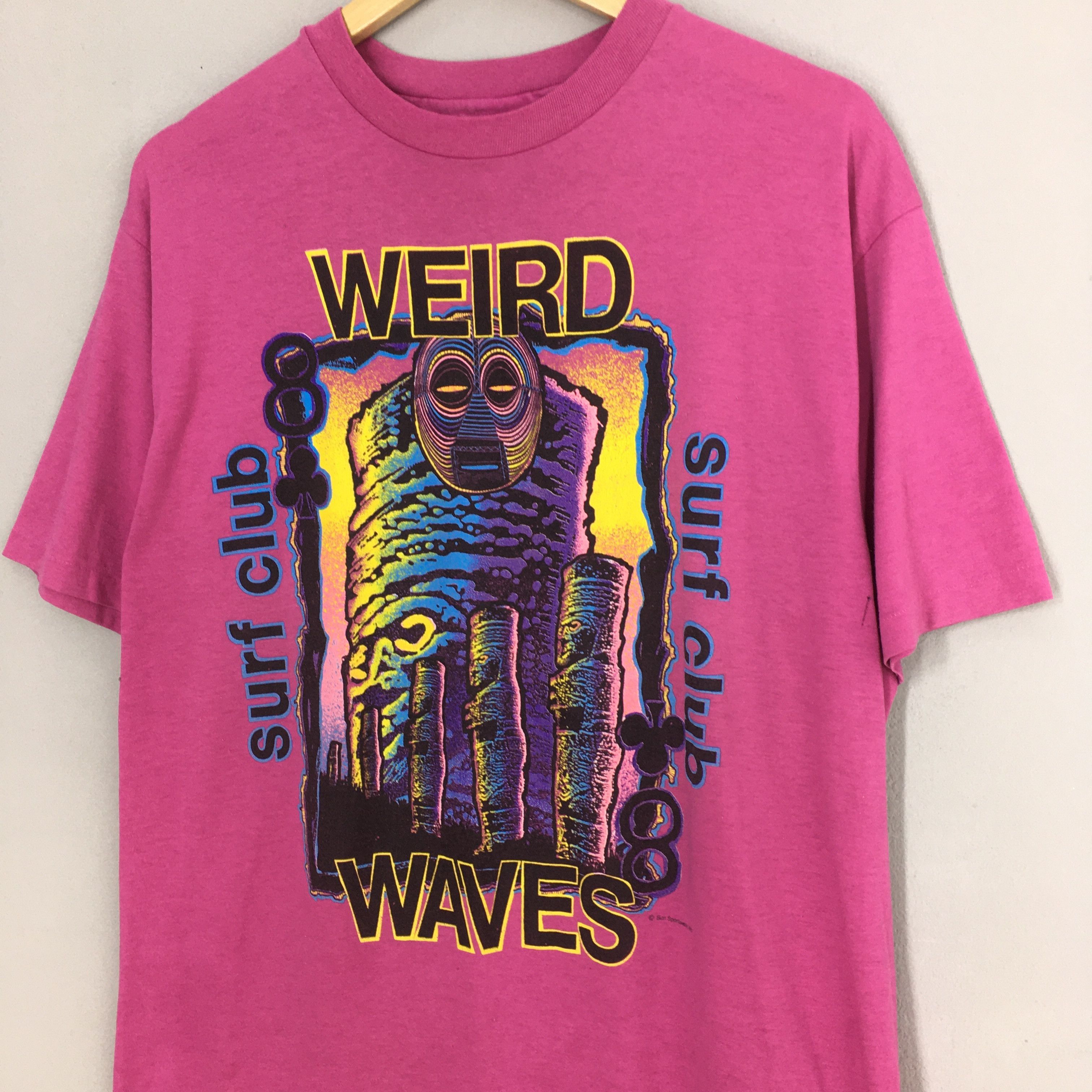 Vintage Vintage Weird Waves Surf Club Sportswear Surfing Tshirt XL Size US XL / EU 56 / 4 - 4 Thumbnail