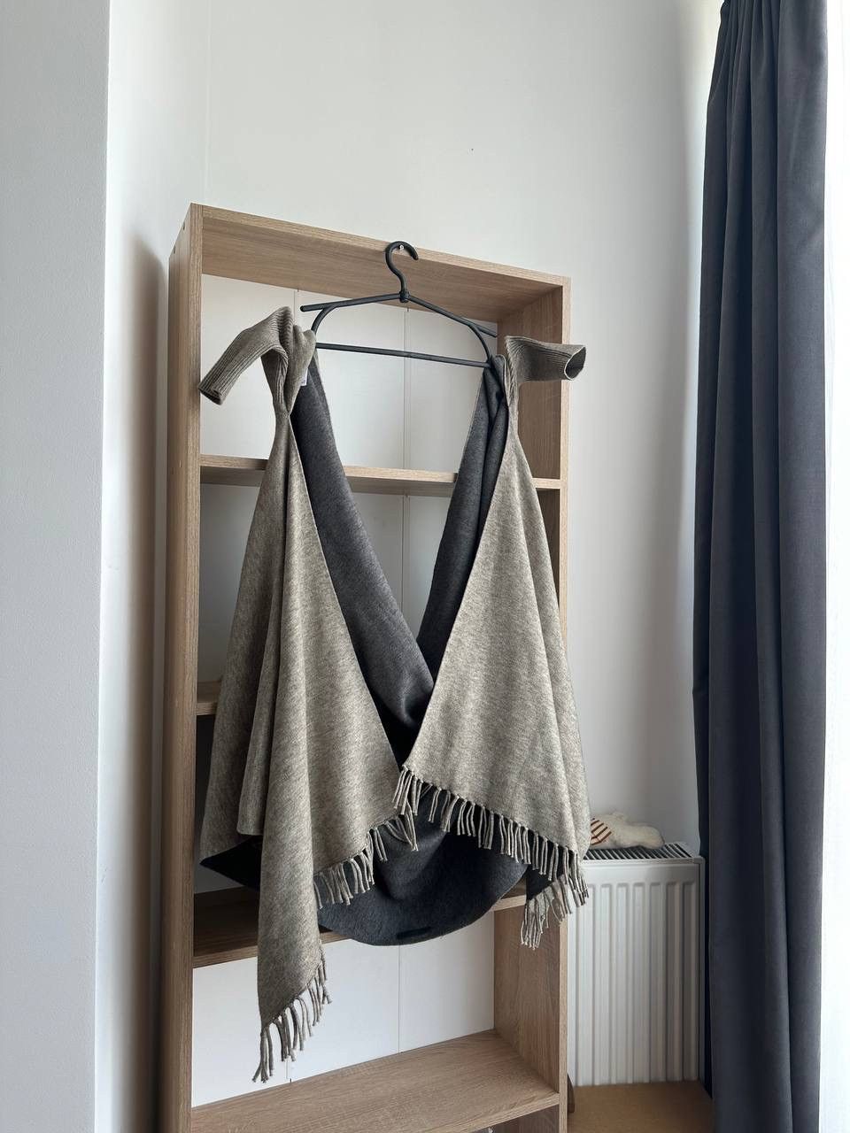 SERAPHIN × Vintage Vintage Poncho Cardigan Seraphin Gray Size US L / EU 52-54 / 3 - 3 Thumbnail