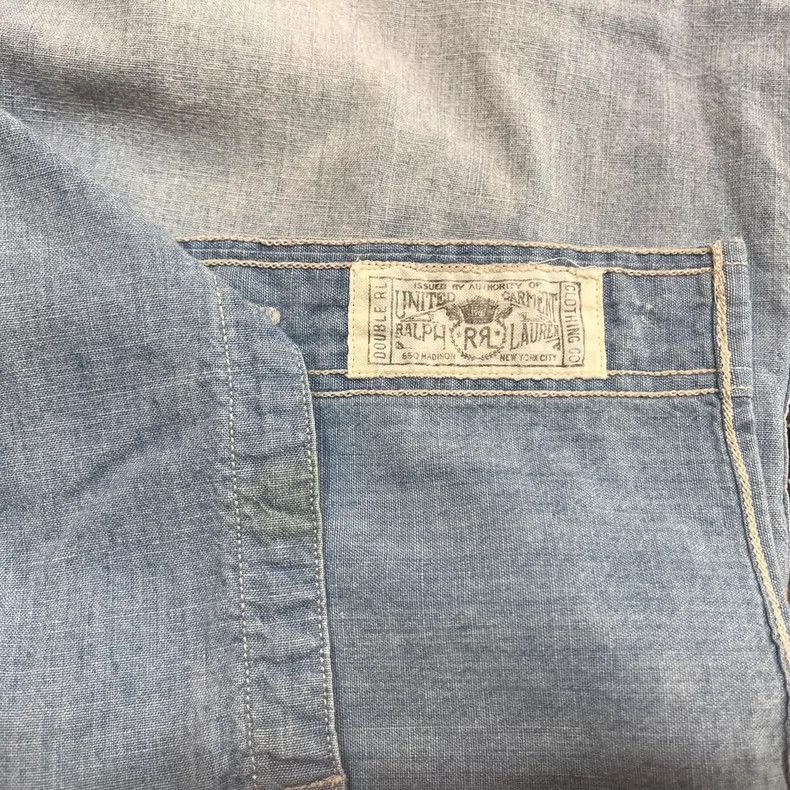 RRL Ralph Lauren RRL Ralph Lauren Patch made old short sleeved T-shirt shir Size US XS / EU 42 / 0 - 6 Thumbnail