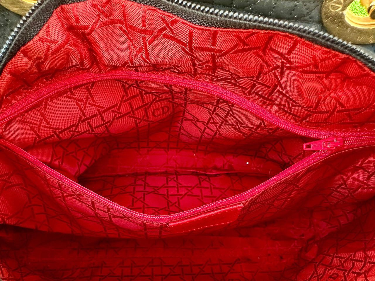 Dior Authentic Christian Dior Quilted Nylon Cannage Tote Bag Size ONE SIZE - 7 Thumbnail