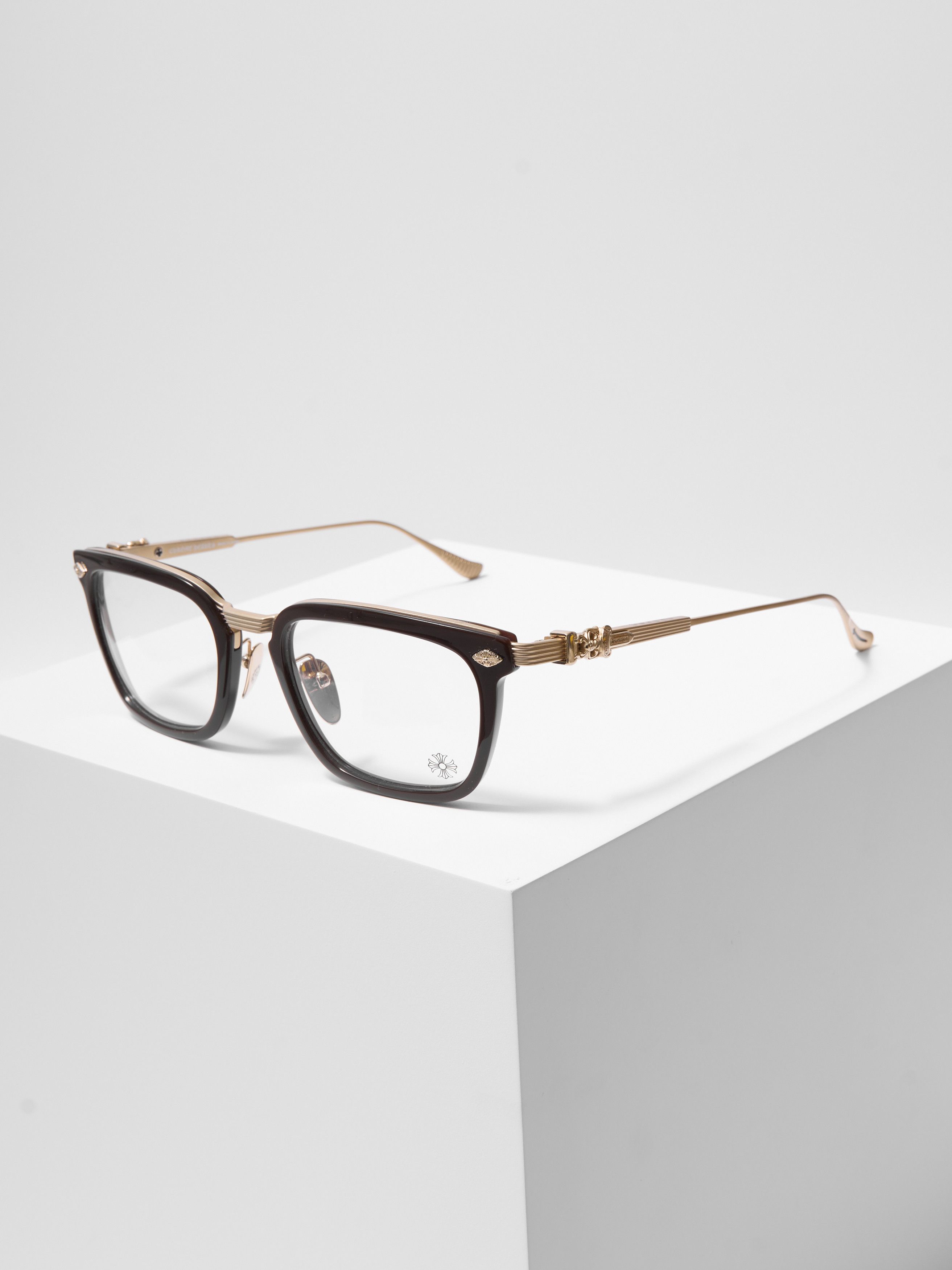 Chrome Hearts CHROME HEARTS OVERPOKED CLASSIC BROWN/MATTE GOLD PLATED Size ONE SIZE - 1 Thumbnail