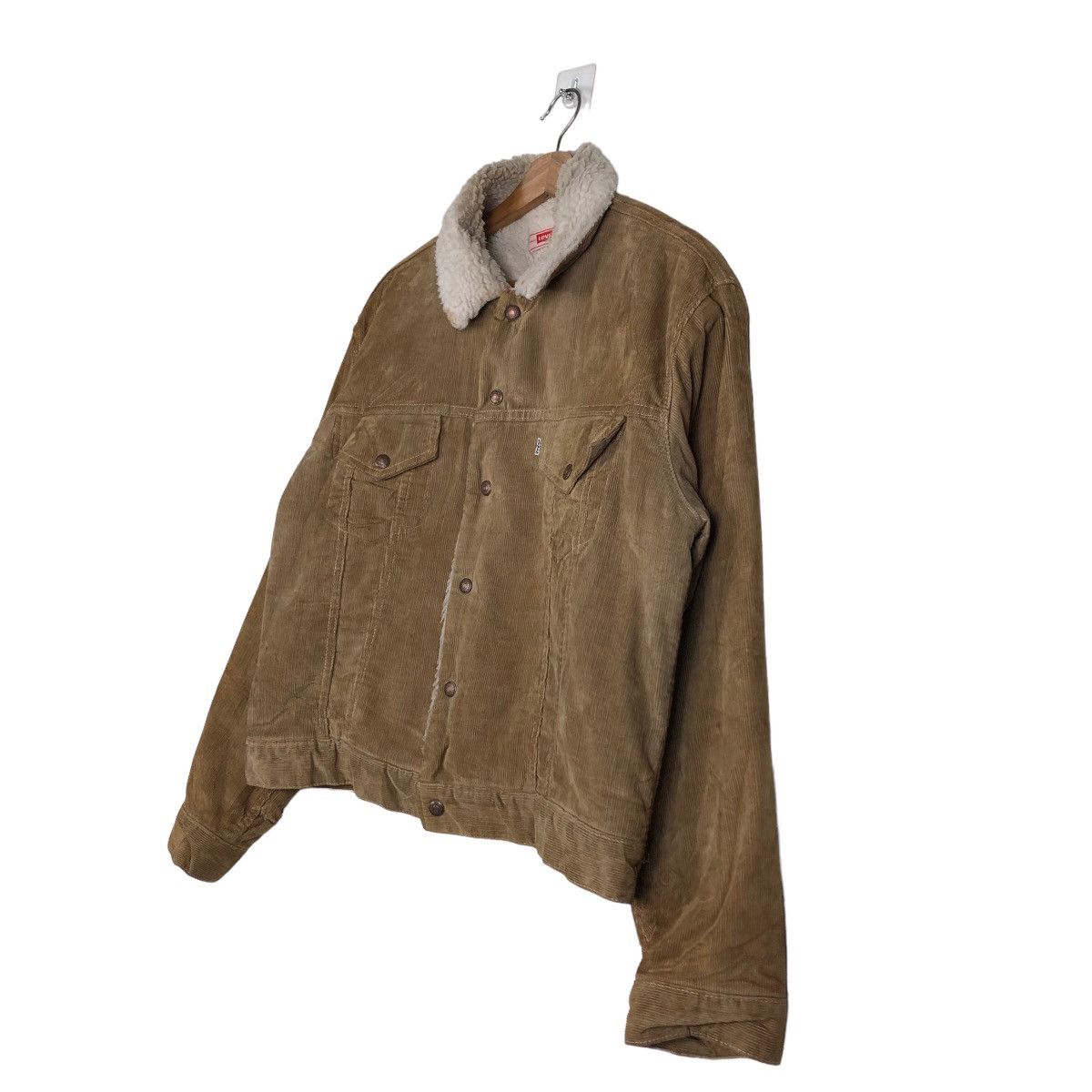 Levi's 🔥Vintage Cropped Biker Jacket Levi’s America Corduroy Size US M / EU 48-50 / 2 - 2 Thumbnail