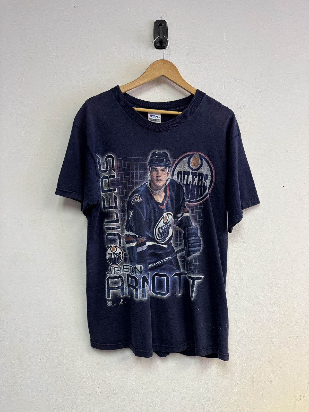 Vintage 90s Edmonton Oilers Jason Arnott Size US L / EU 52-54 / 3 - 1 Thumbnail