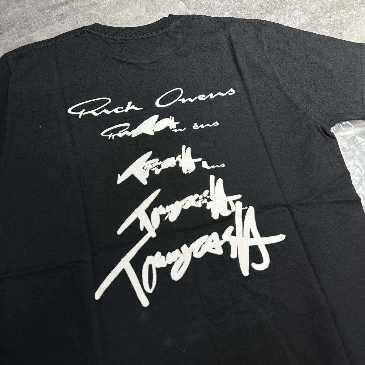 RICK OWENS ×  CASH Rick Owens Tommy Cash x Rick Owens T-Shirt Black | Grailed