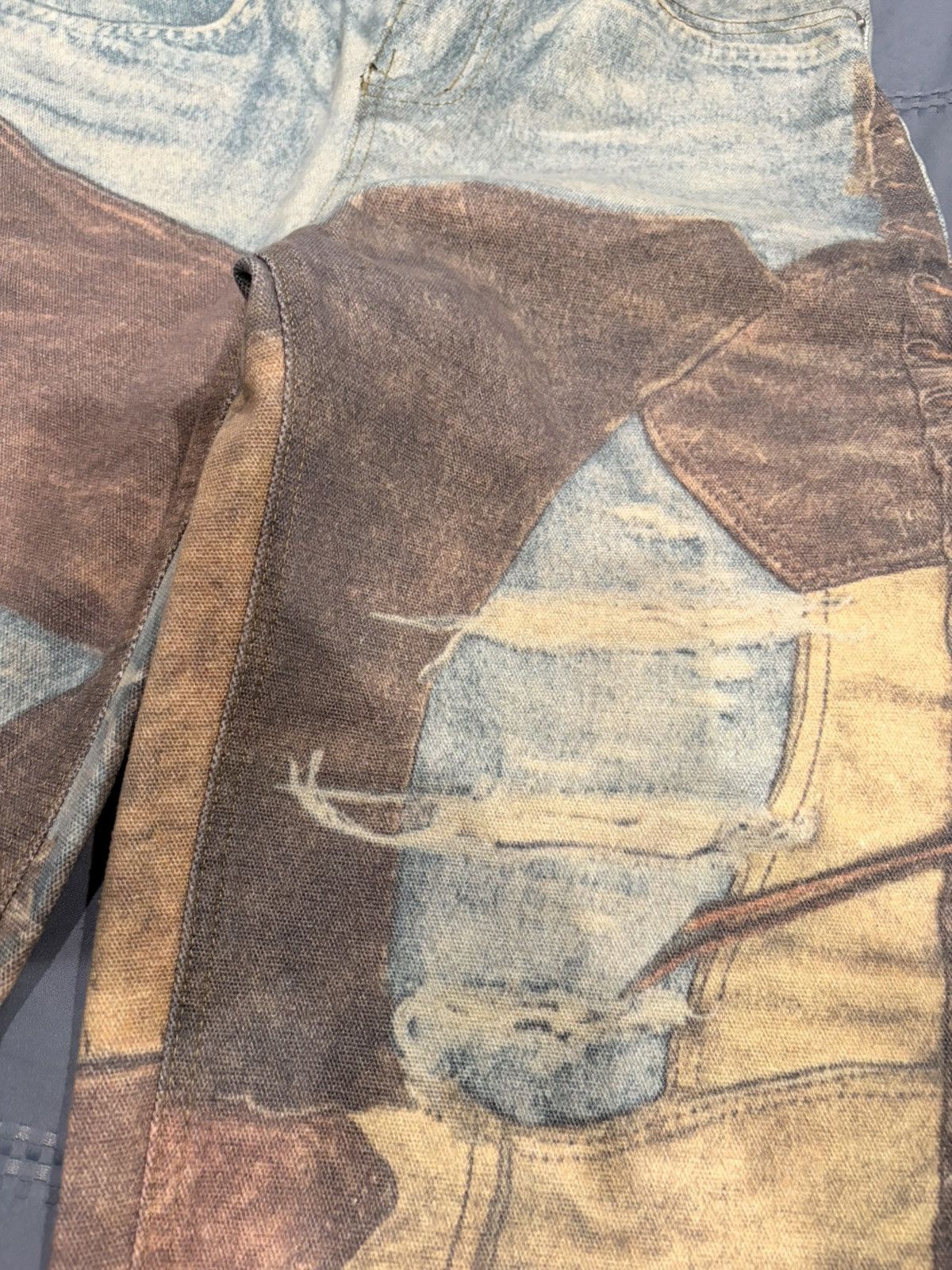 Other VINTAGE JAPANESE JEANS SUPER MADE PATCH WORK DISTRESSED Size US 30 / EU 46 - 7 Thumbnail