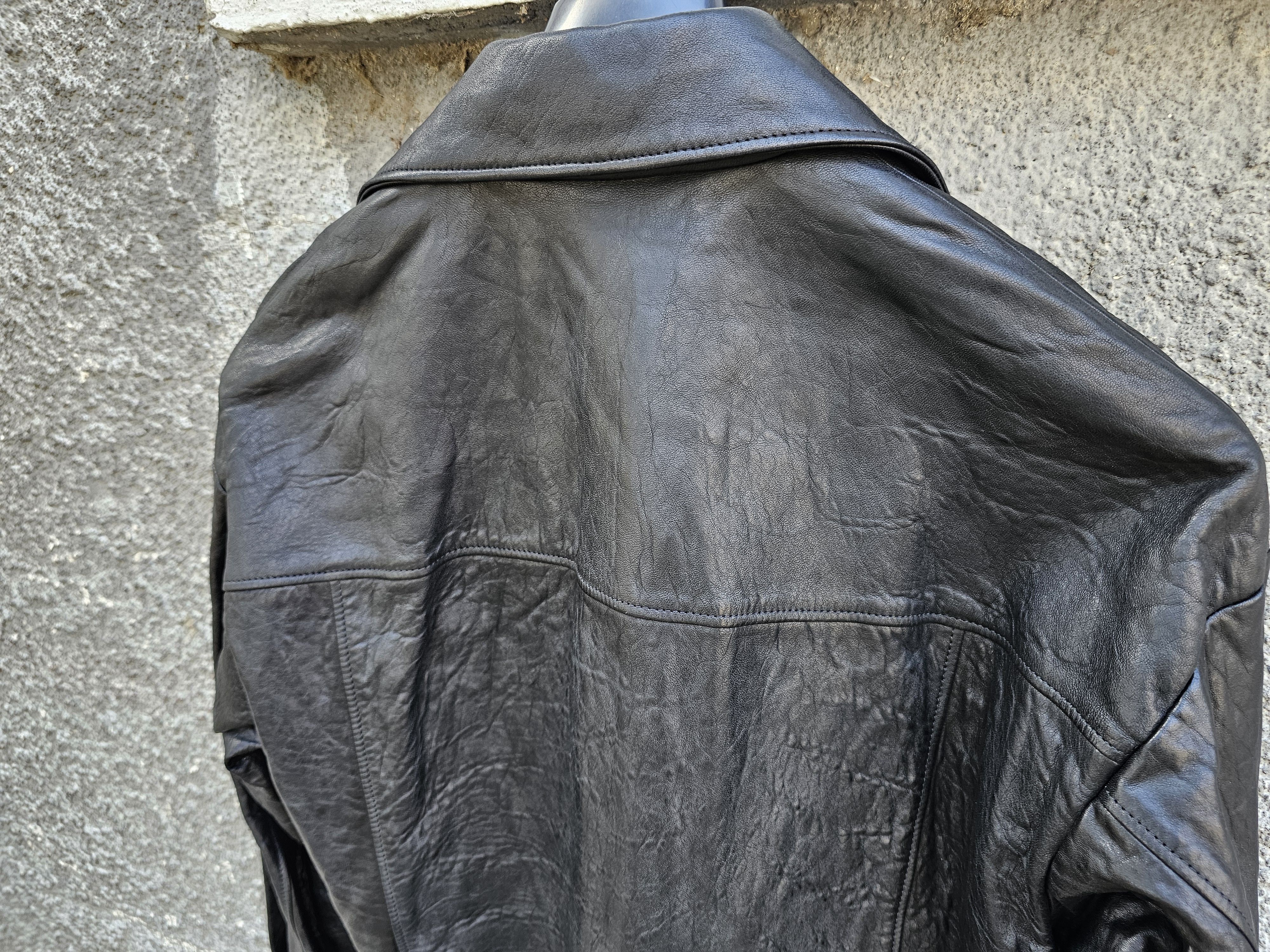 Gucci $3450 GUCCI Black Horsebit Lambskin Leather Men's Jacket Size US S / EU 44-46 / 1 - 10 Thumbnail