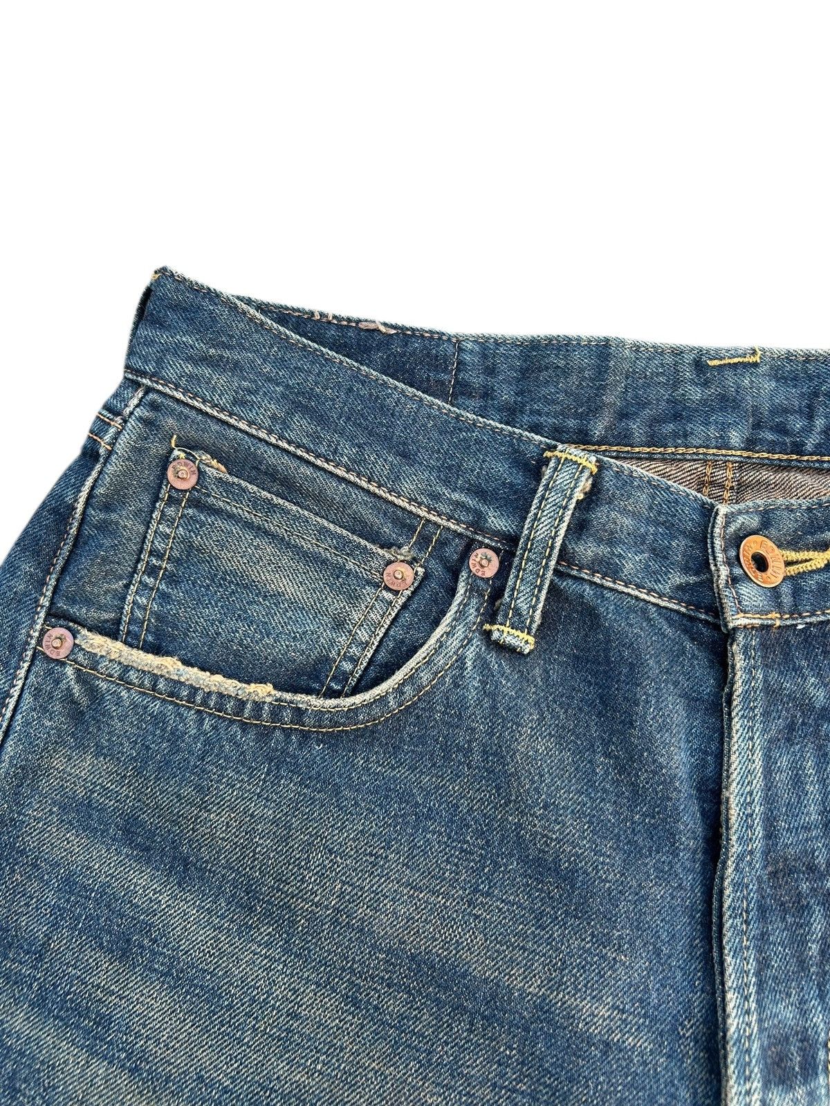 Kapital Vintage Edwin 505X Selvedge Baggy Rusty Distressed Denim Size US 31 - 5 Thumbnail