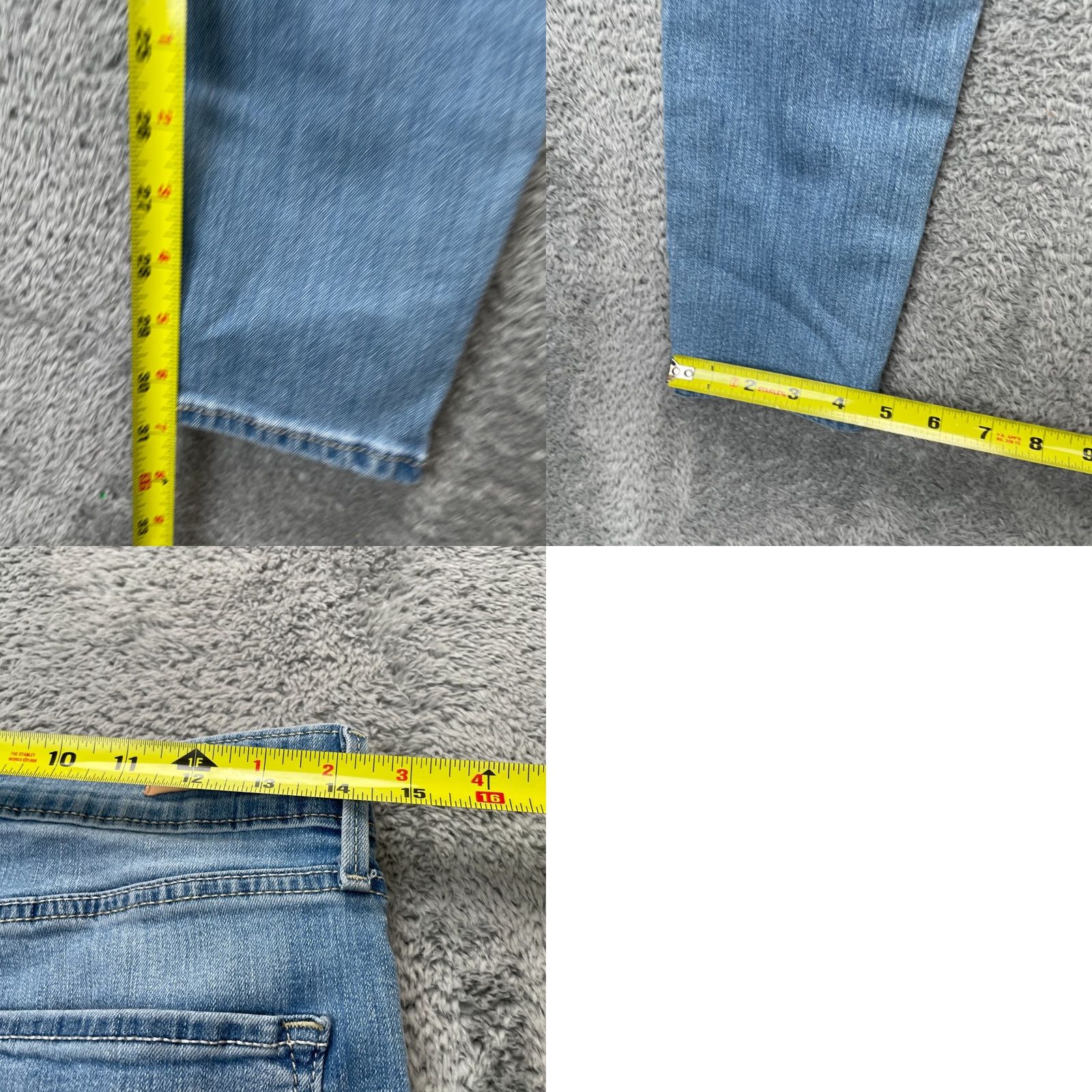 Levi's Levi's Jeans Womens 6 Blue Denim Skinny Leg Modern Cotton Logo Whiskered Denizen Size 30" / US 8 / IT 44 - 8 Thumbnail