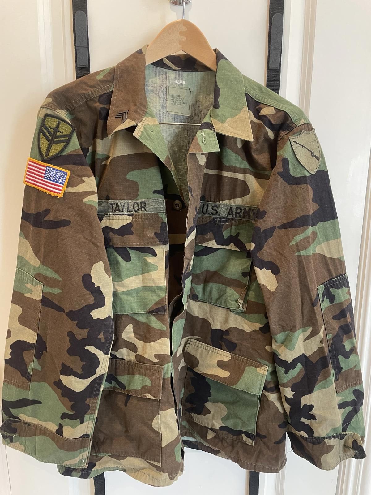 US ARMY BDU JACKET／MEDIUM REGULAR US Army BDU Camo Combat Jacket - Medium-Short . UA1214