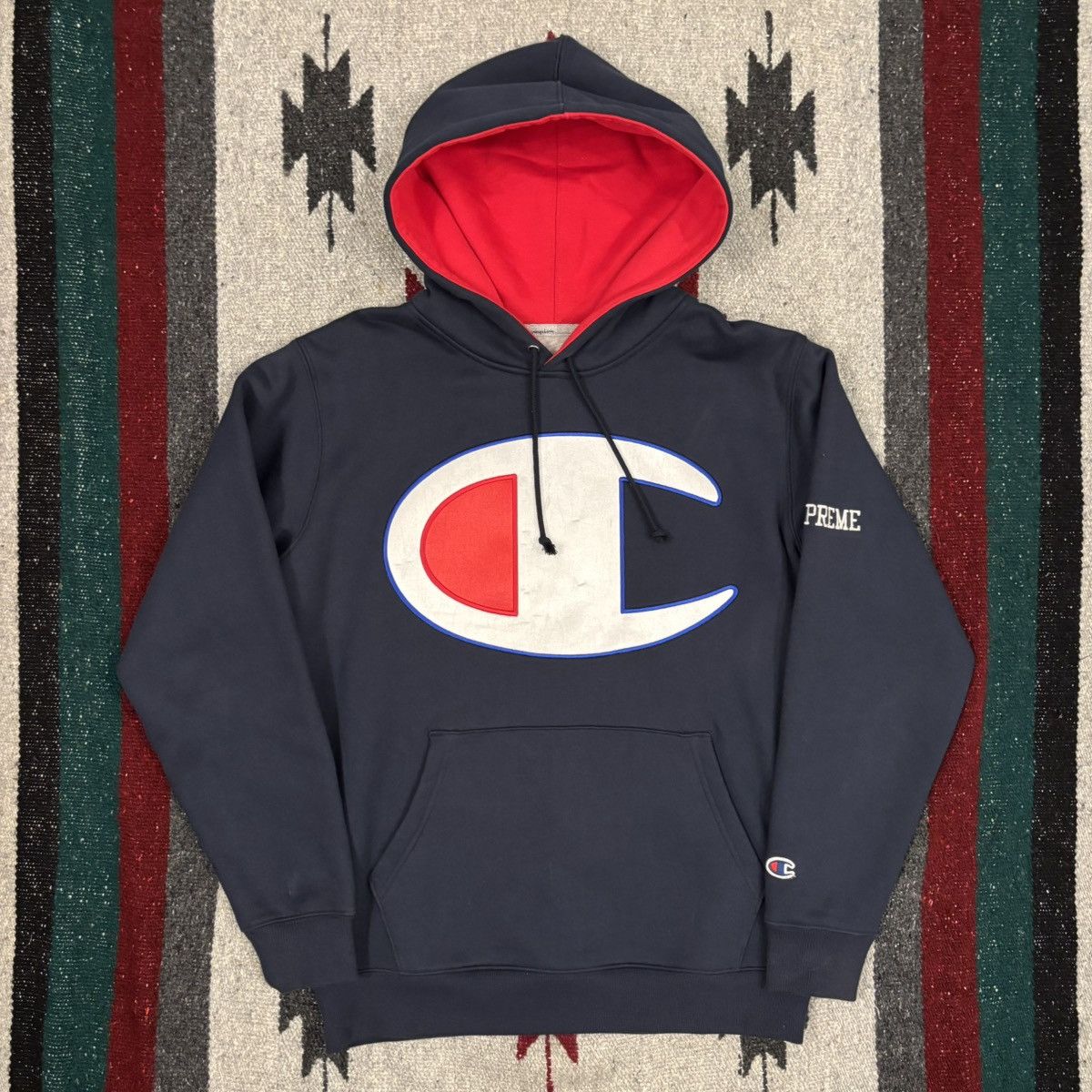 トップス Supreme Champion Hooded Sweatshirt Navy Supreme Champion Zip Up Hooded Sweatshirt Navy Men's - SS24 - US