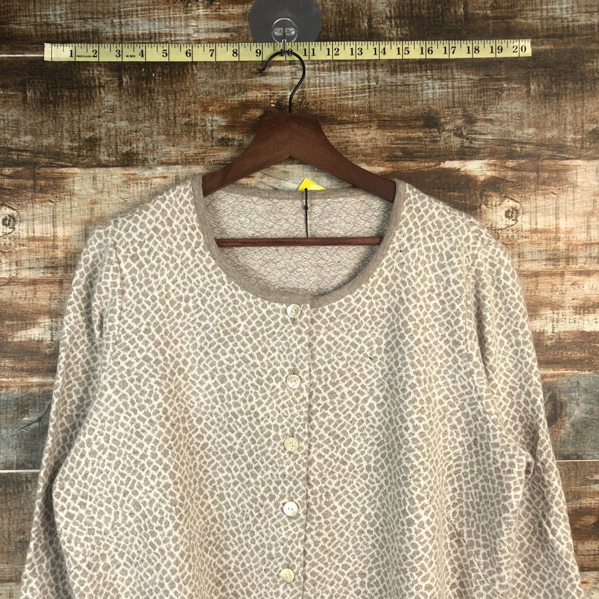Vintage DL Mouth Valleyo Brown dotted Knitwear #C581 Size M / US 6-8 / IT 42-44 - 2 Thumbnail