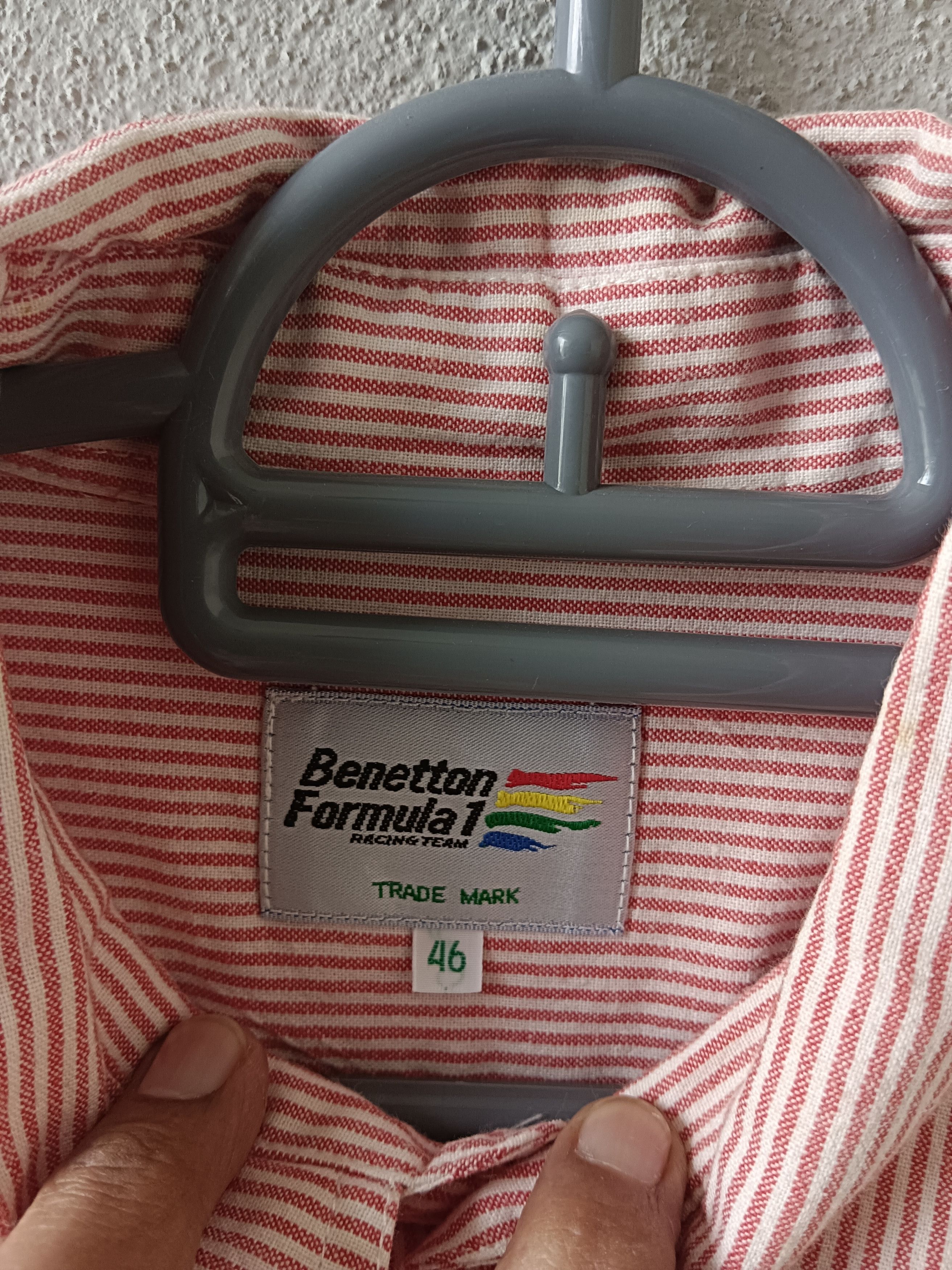 United Colors Of Benetton Benetton Formula 1 Chambray Shirt Hickory Size US XL / EU 56 / 4 - 4 Thumbnail