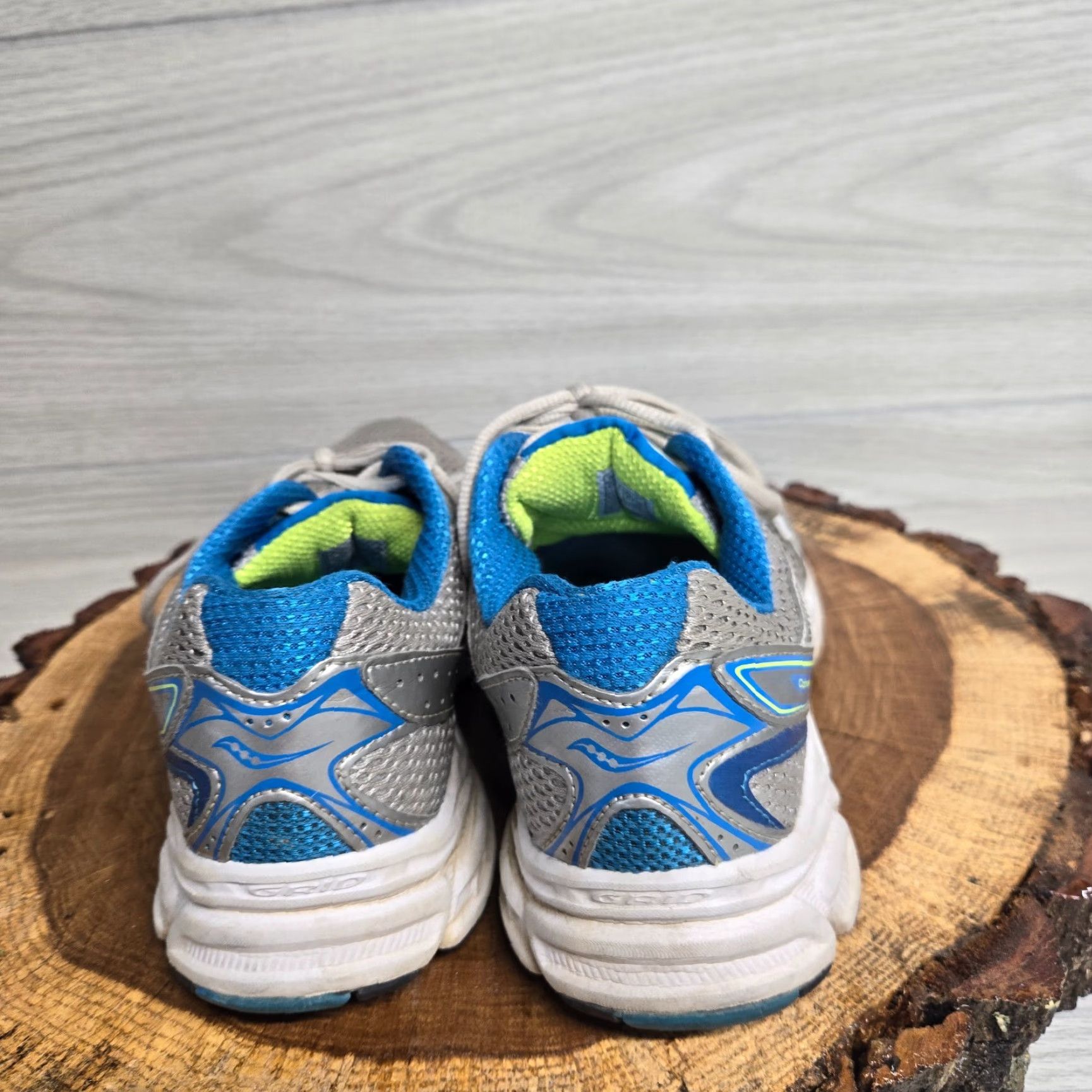 Saucony Saucony Cohesion 6 Running Shoes Women's US 8 White Steel Blue Lime Athletic Shoes Size US 8 / IT 38 - 4 Thumbnail