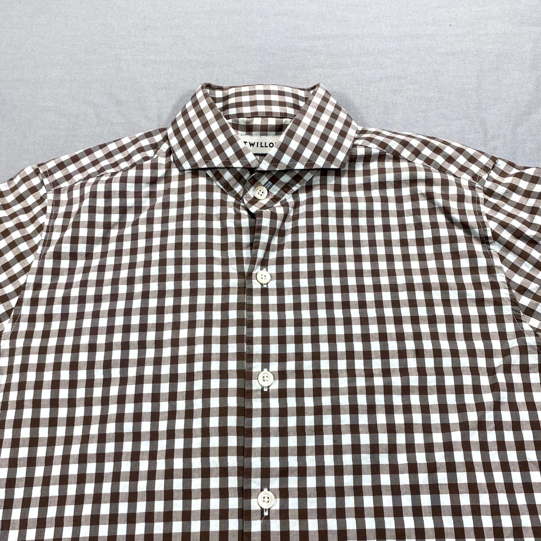 Vintage Twillory Shirt Mens Small 15.5 32-33 Green Check Tailored Fit Button Up Casual Size US S / EU 44-46 / 1 - 3 Thumbnail