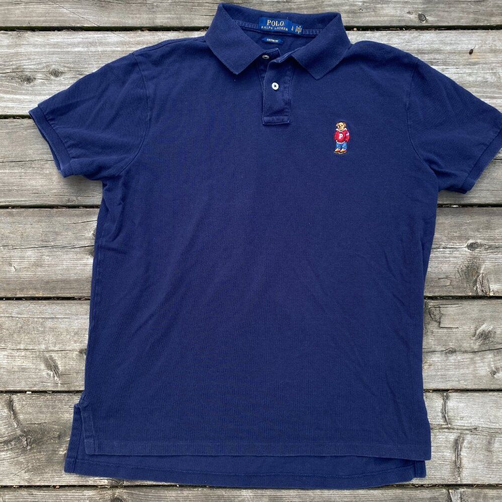 Polo Ralph Lauren Vintage Polo Ralph Lauren Polo Bear Embroidered Logo Shirt Size US L / EU 52-54 / 3 - 4 Thumbnail