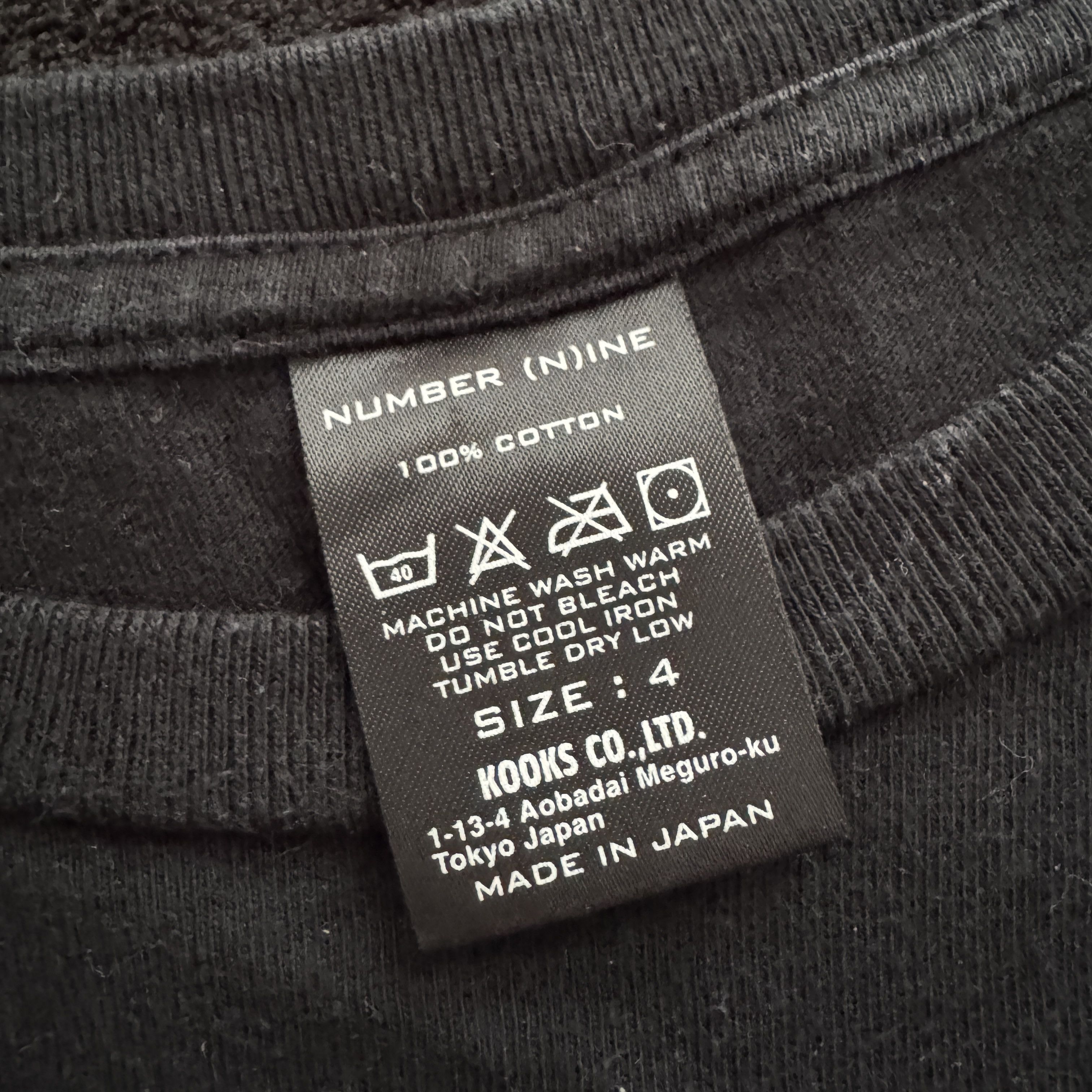Number (N)ine Number (N)ine White Buckley Tee Size US XL / EU 56 / 4 - 4 Thumbnail