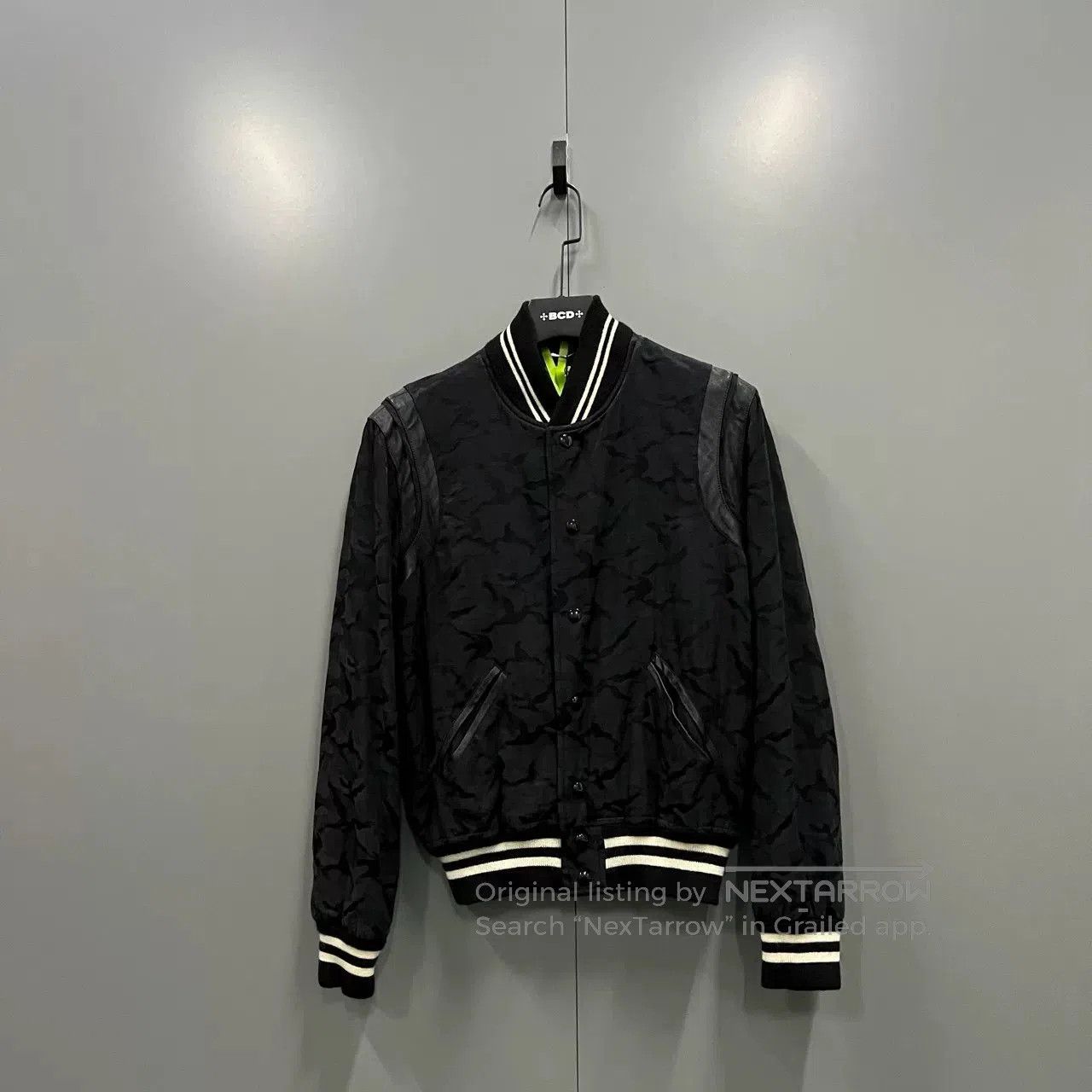 Saint Laurent Paris Saint Laurent Black Camouflage Baseball Jacket. Size US M / EU 48-50 / 2 - 1 Thumbnail