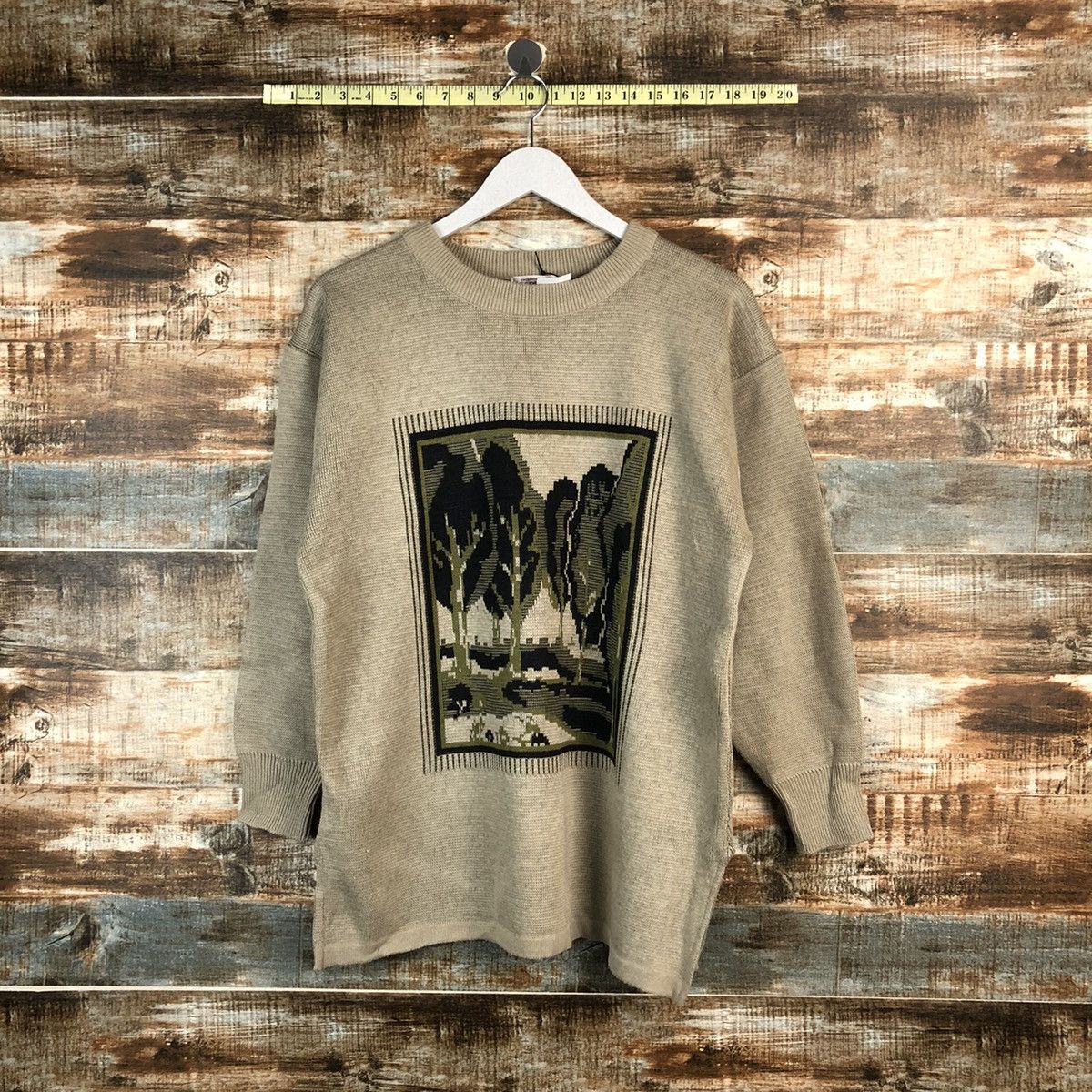 Japanese Brand Jarause art streetwear japan local Brown Knitwear #A2399 Size M / US 6-8 / IT 42-44 - 1 Thumbnail