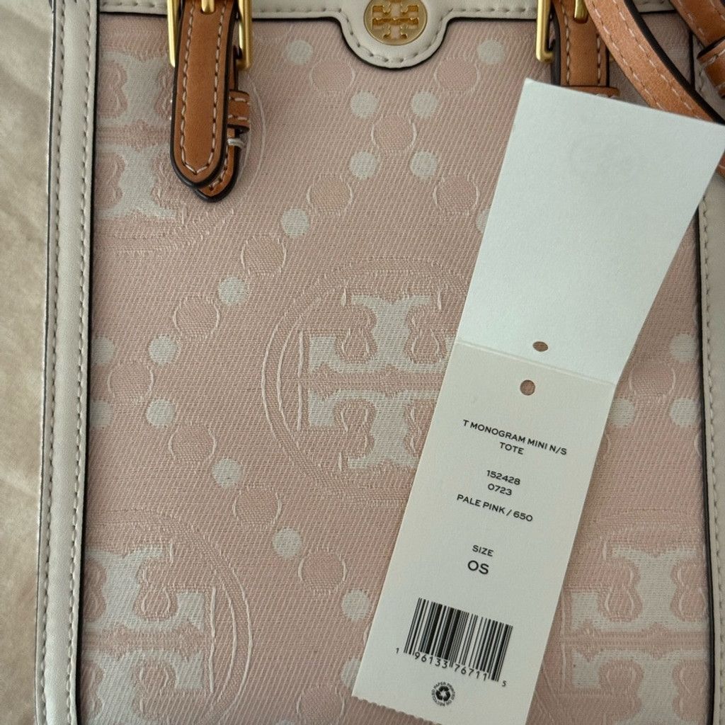 Tory Burch Tory Burch Mini T Monogram Perforated Leather Tote Crossbody Size ONE SIZE - 7 Thumbnail