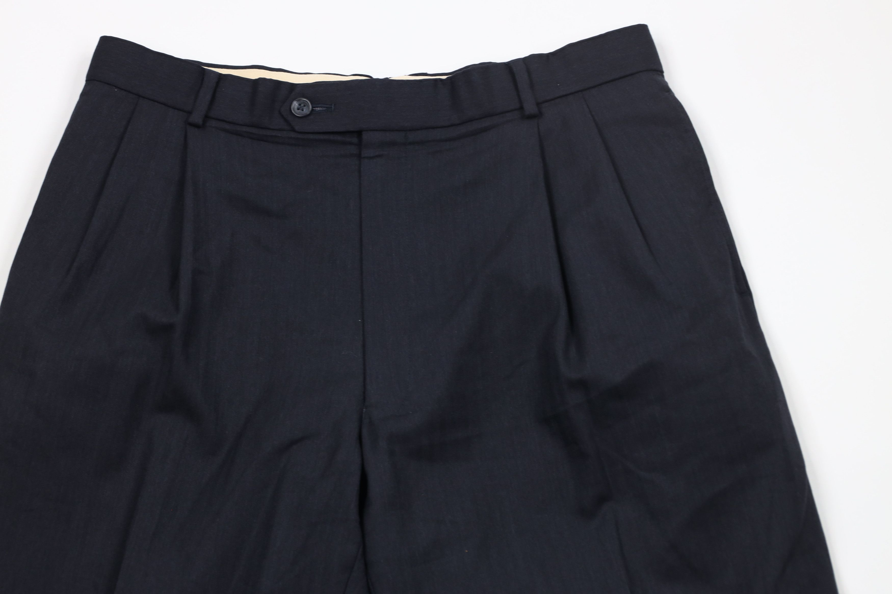 Vintage Vintage 70s Streetwear Cuffed Herringbone Chino Pants Size US 32 / EU 48 - 2 Thumbnail