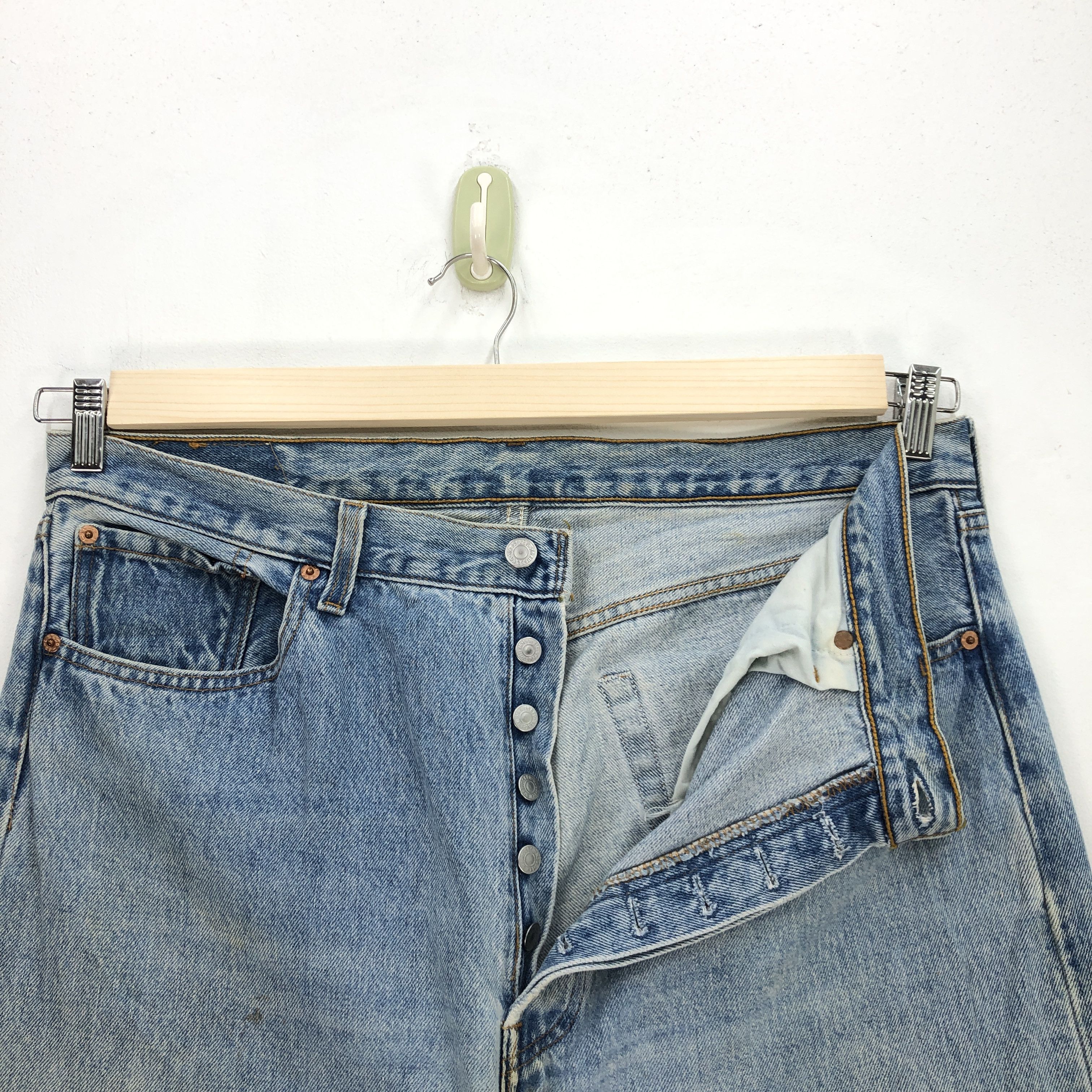 Levi's Vintage 90s Levis 501 Sun Faded Jeans Levi's 501 Denim Size US 36 / EU 52 - 6 Thumbnail
