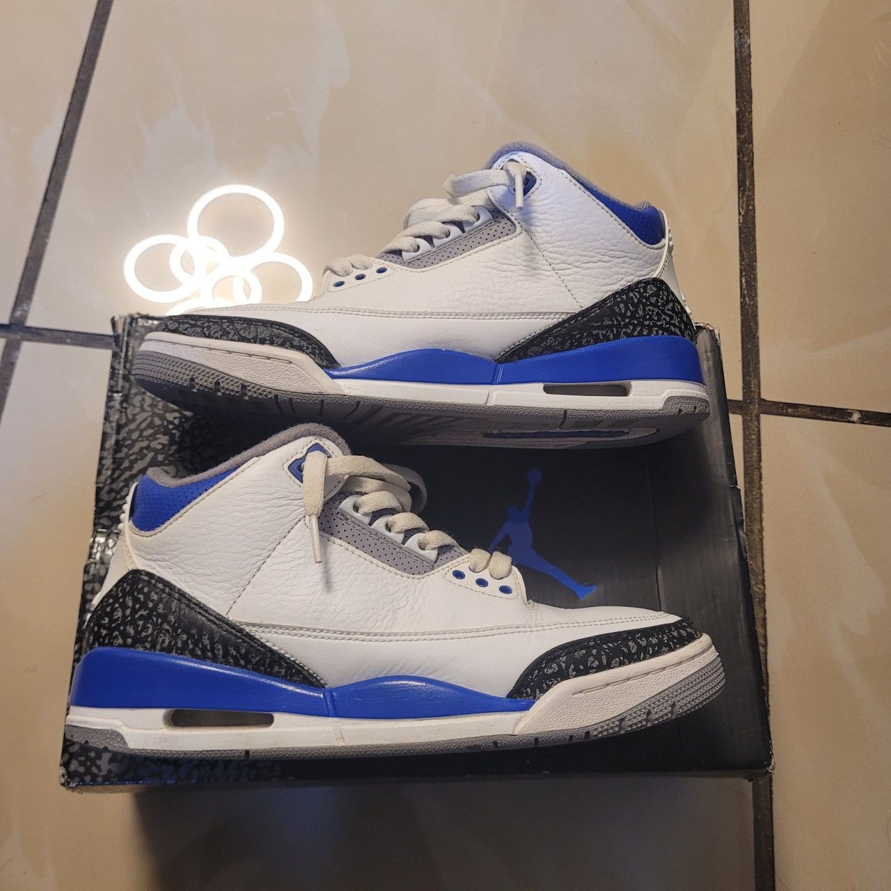 Jordan Brand Jordan 3 racer blue Size US 8 / EU 41 - 4 Thumbnail