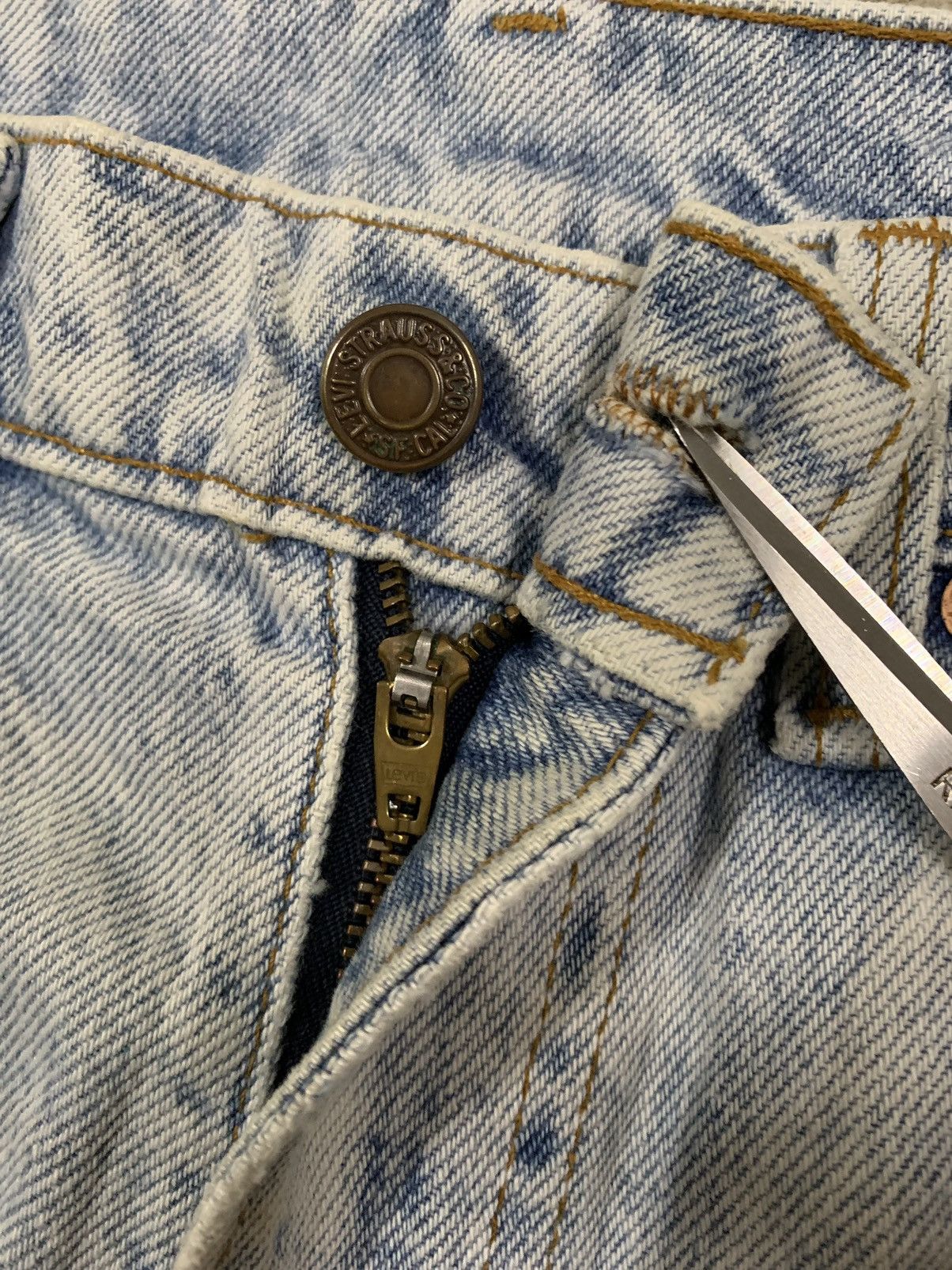 Levi's Vintage 80s Levis 610 Flame Printed Jeans like Gallery Dept. Size US 30 / EU 46 - 4 Thumbnail