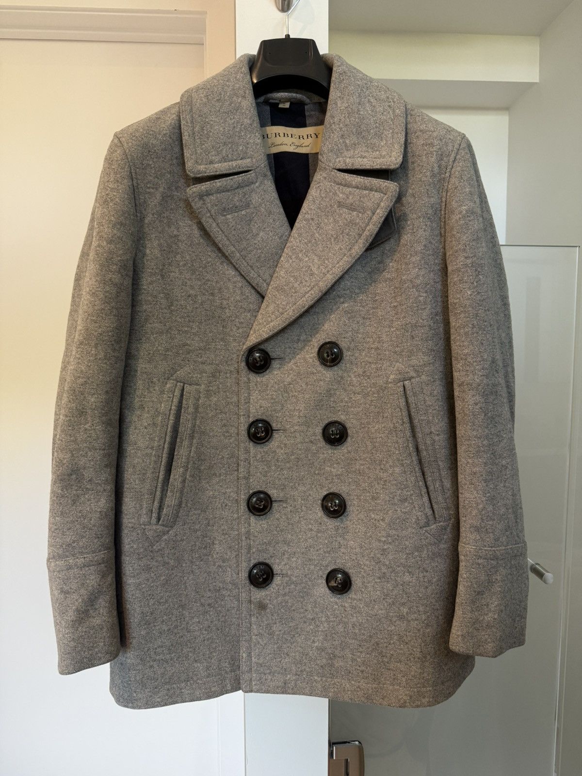 Burberry Burberry wool men coat Size US XL / EU 56 / 4 - 1 Thumbnail