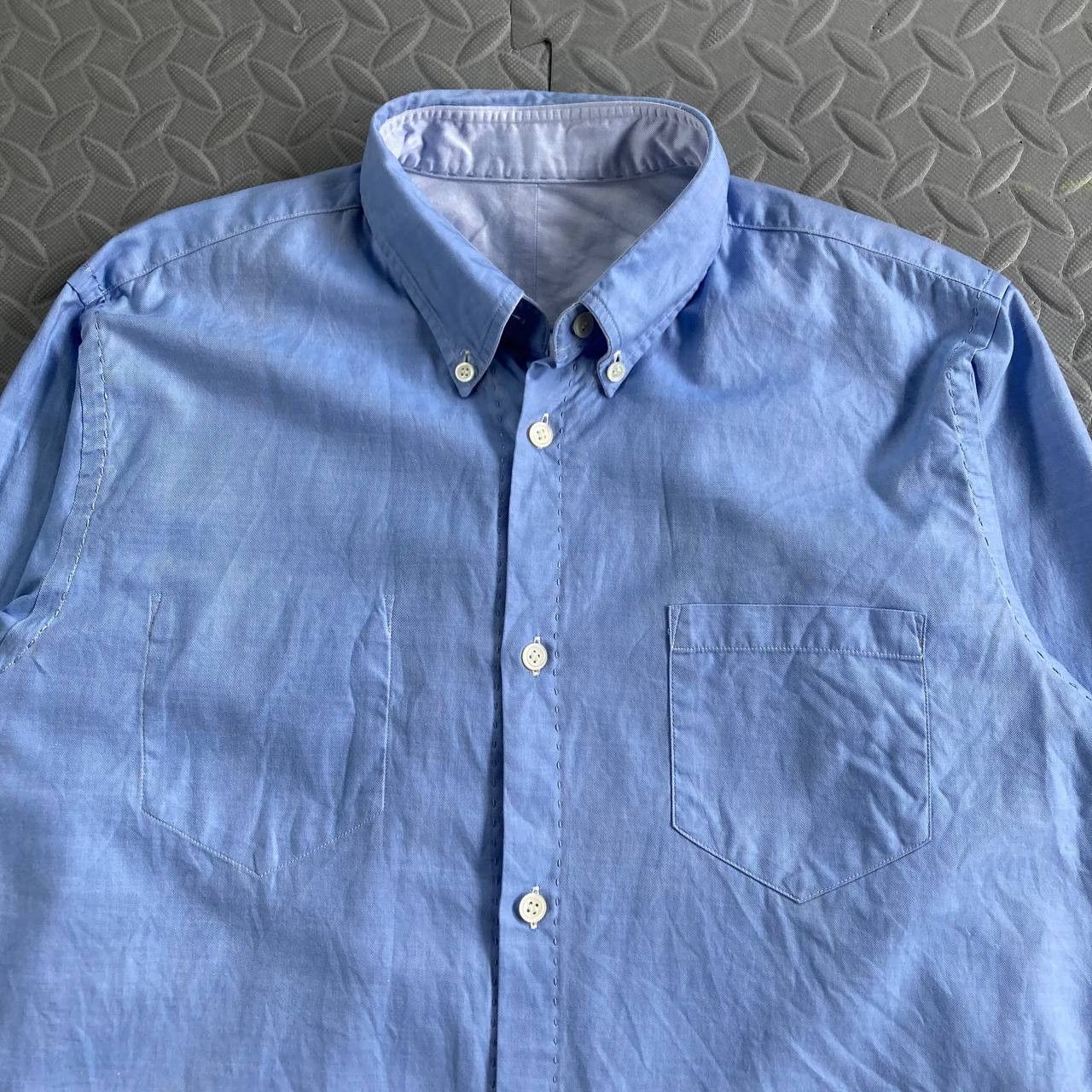 Junya Watanabe 2018 Reversible Contrast Stitch Button-Down Shirt Size US M / EU 48-50 / 2 - 7 Thumbnail