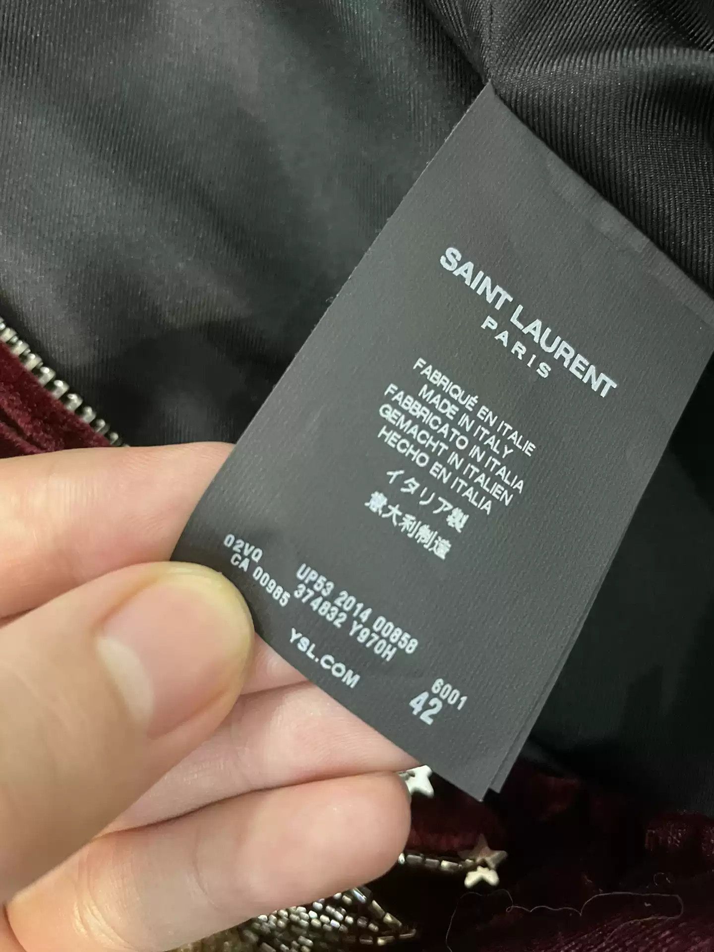 Saint Laurent Paris Saint Laurent slp Red firework jacket-2505 Size US XS / EU 42 / 0 - 5 Thumbnail