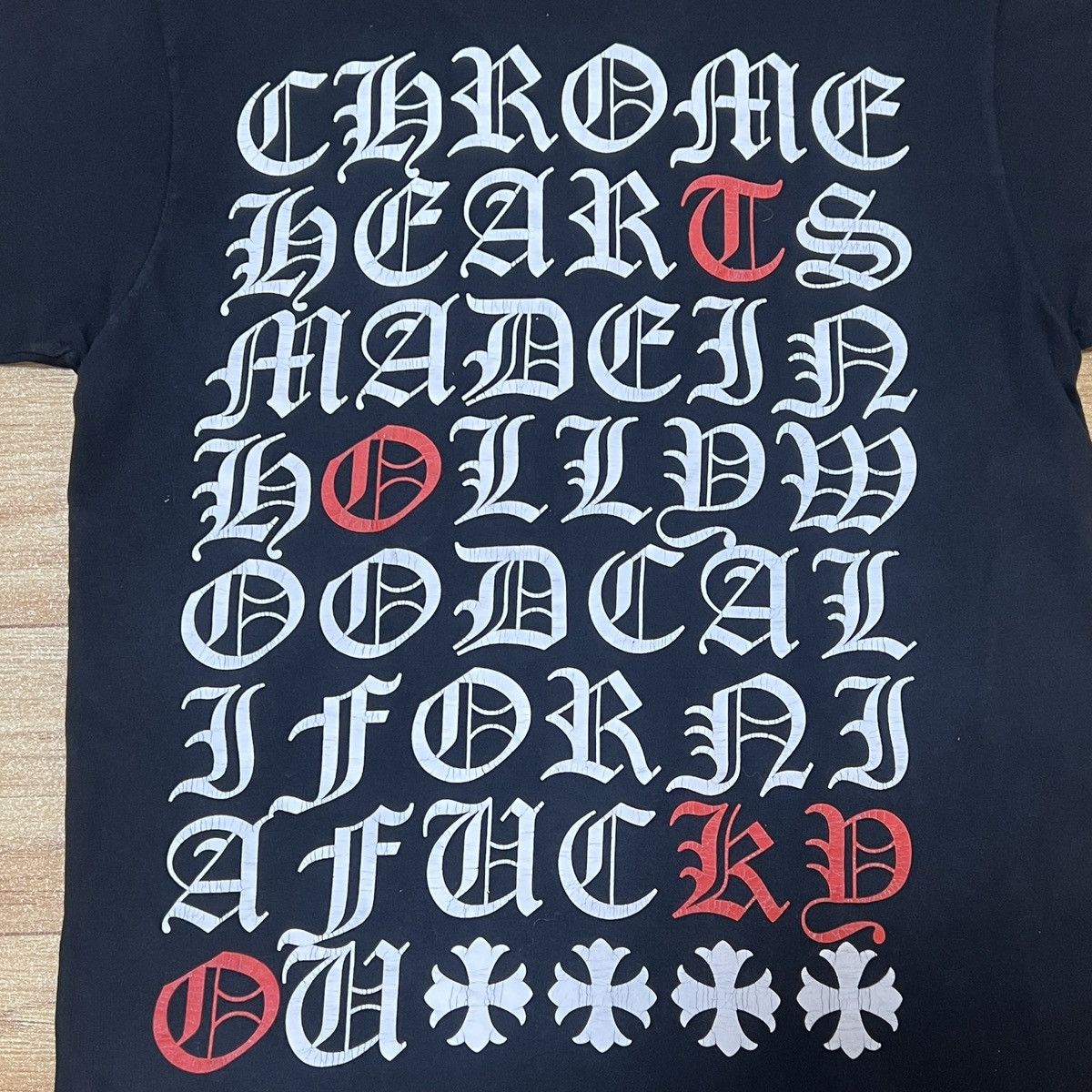 Chrome Hearts 💥 Chrome Hearts Exclusive Letter logo tee💥 Size US S / EU 44-46 / 1 - 10 Thumbnail